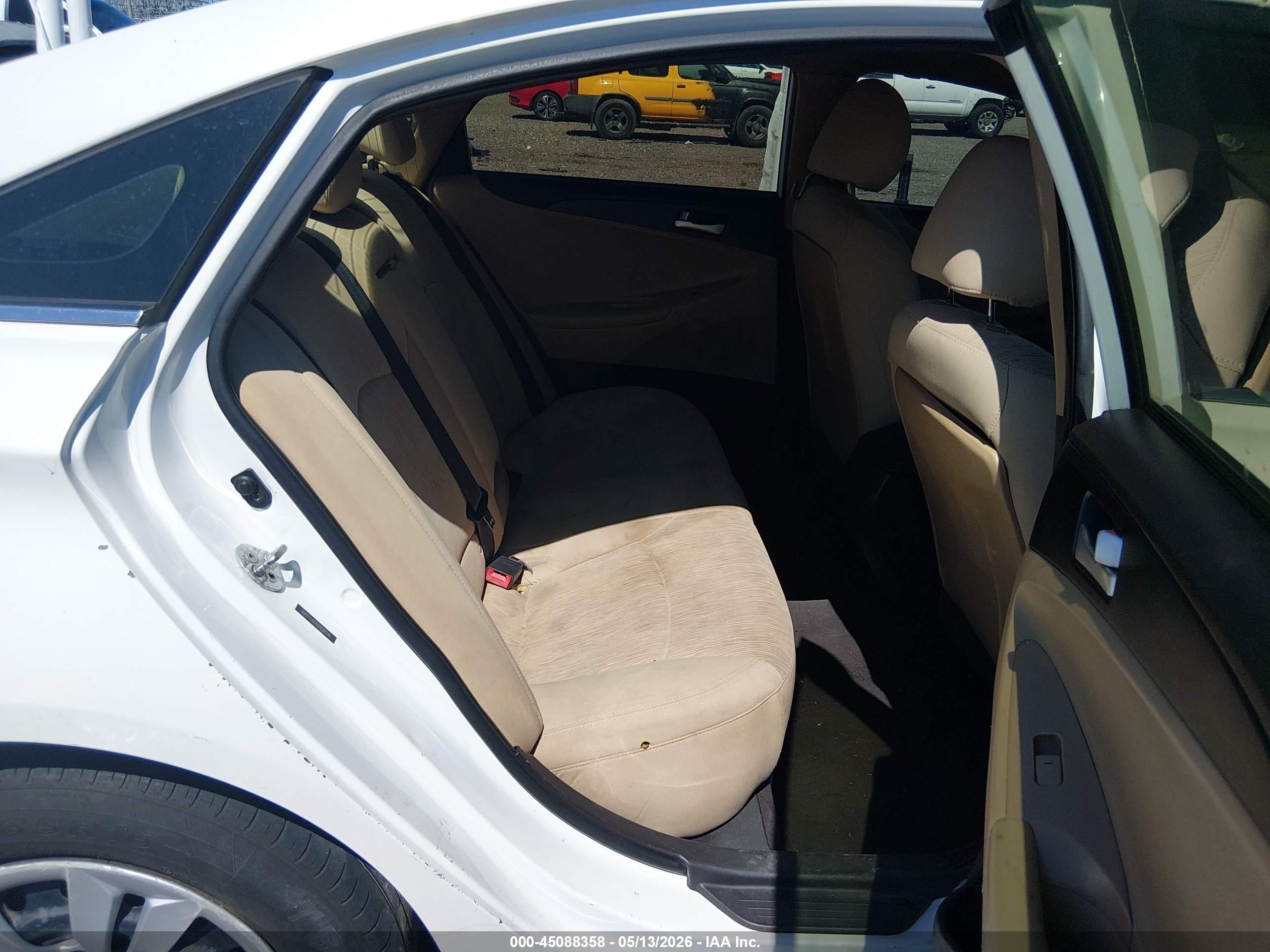 2013 Hyundai Sonata Gls White vin: 5NPEB4AC4DH534546