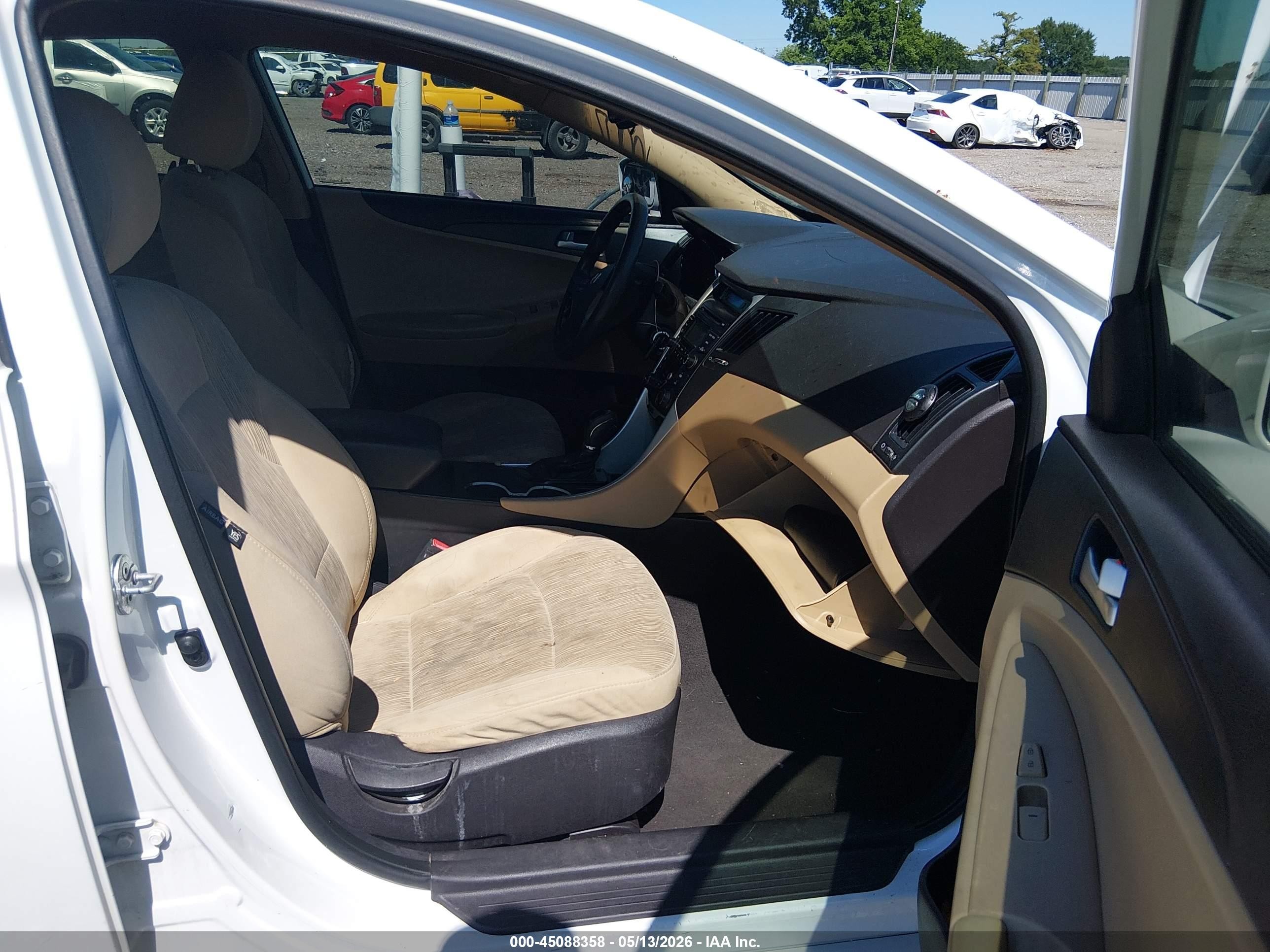 2013 Hyundai Sonata Gls White vin: 5NPEB4AC4DH534546