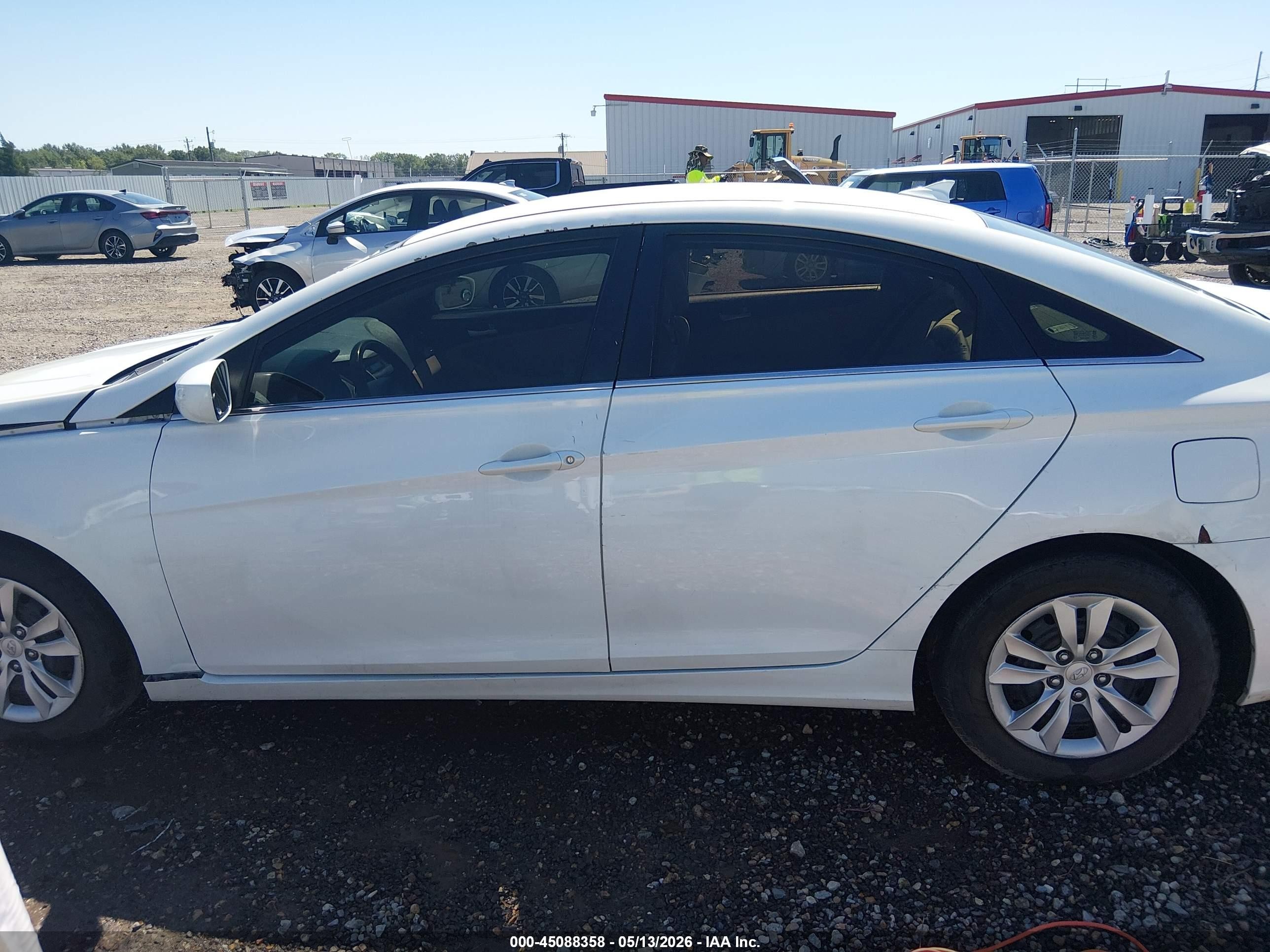 2013 Hyundai Sonata Gls White vin: 5NPEB4AC4DH534546