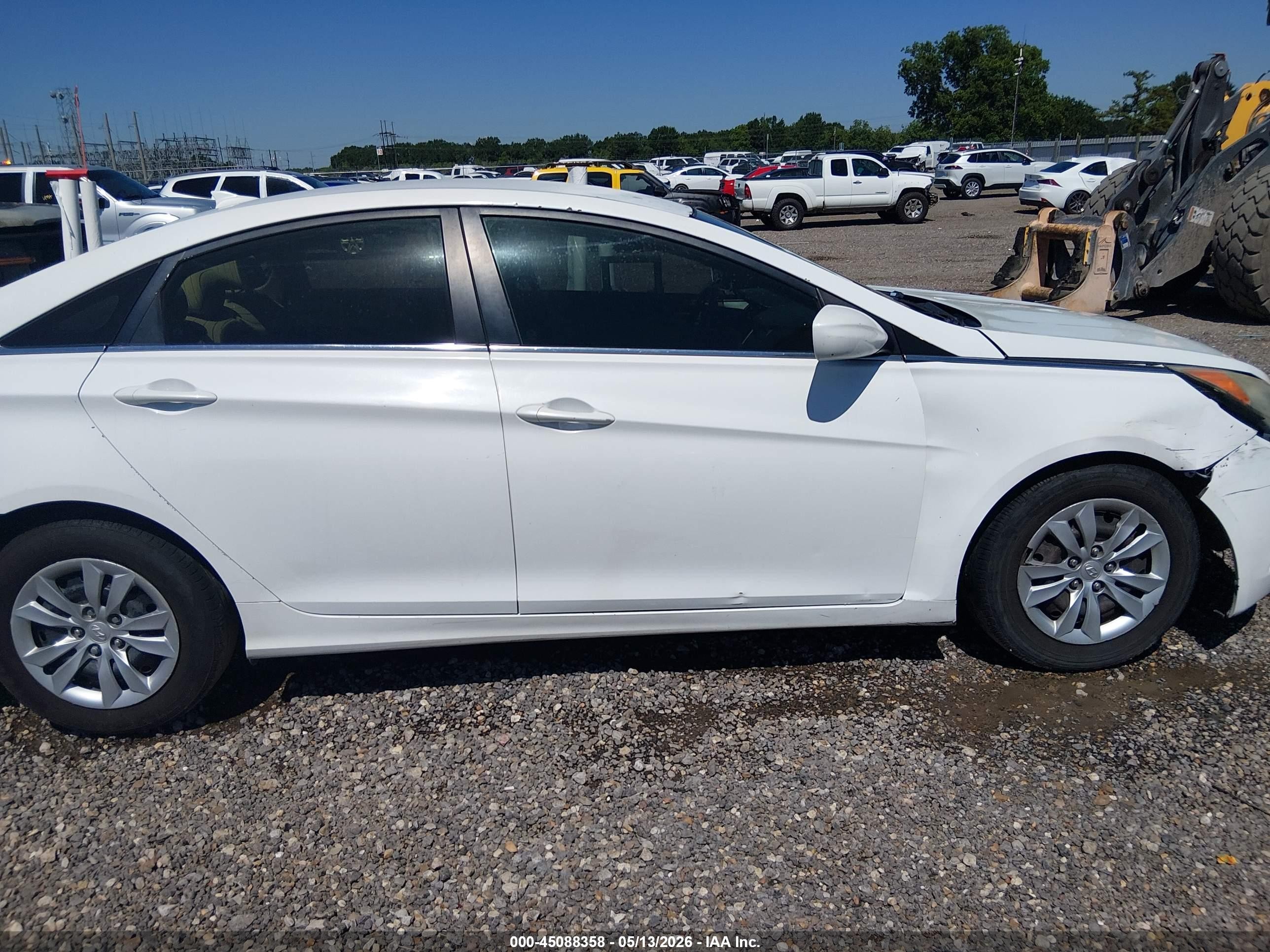 2013 Hyundai Sonata Gls White vin: 5NPEB4AC4DH534546