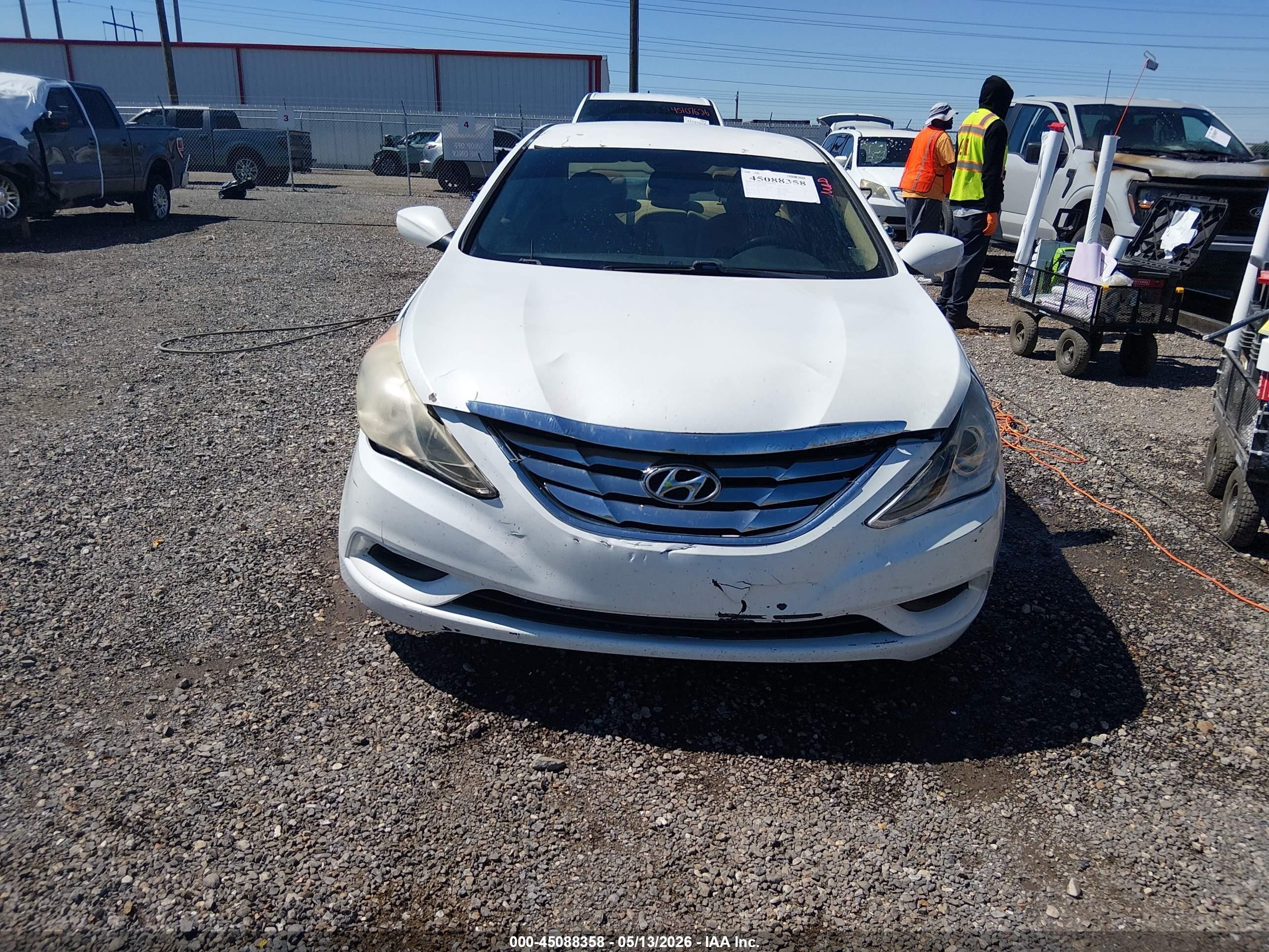 2013 Hyundai Sonata Gls White vin: 5NPEB4AC4DH534546