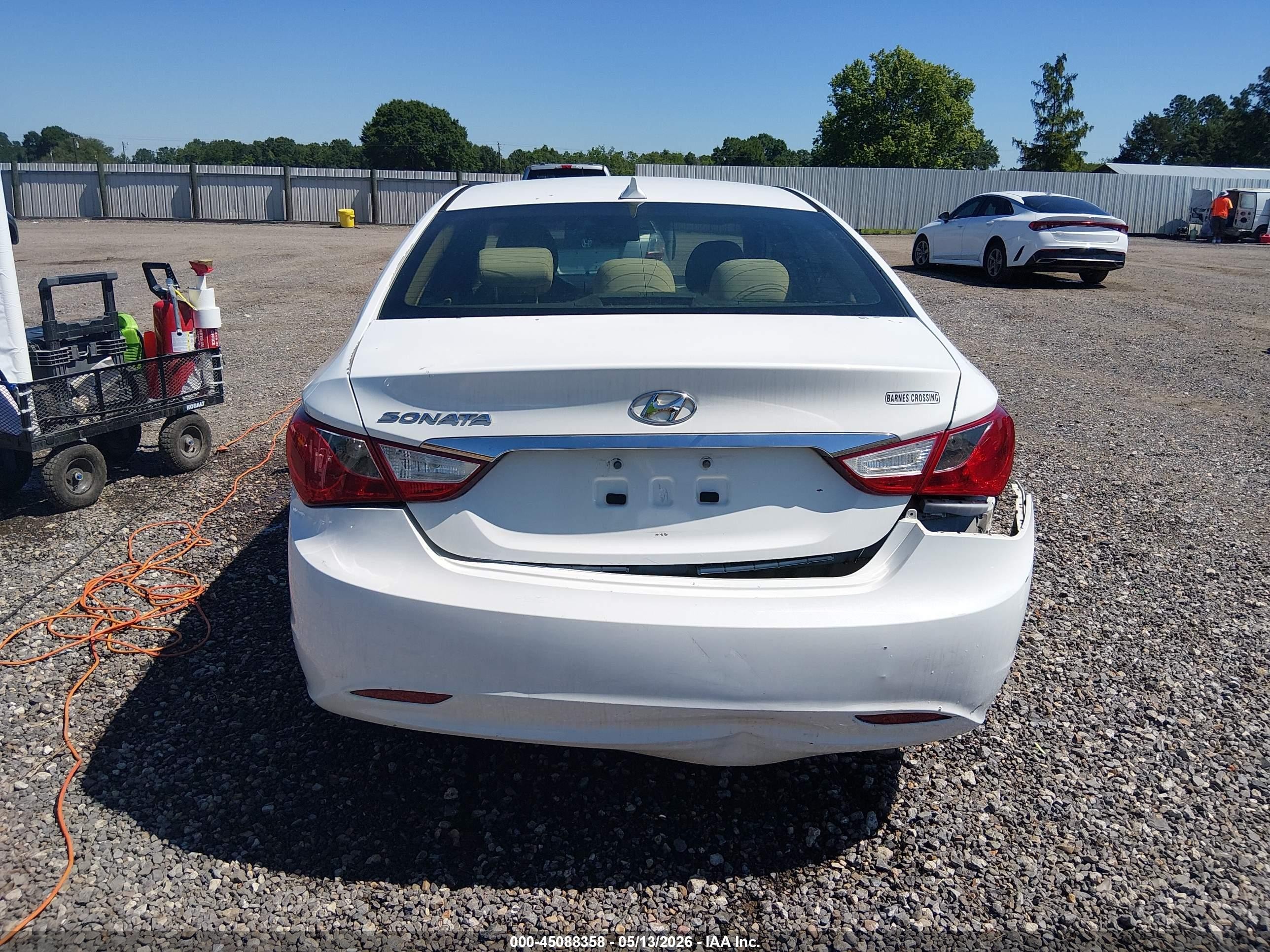 2013 Hyundai Sonata Gls White vin: 5NPEB4AC4DH534546