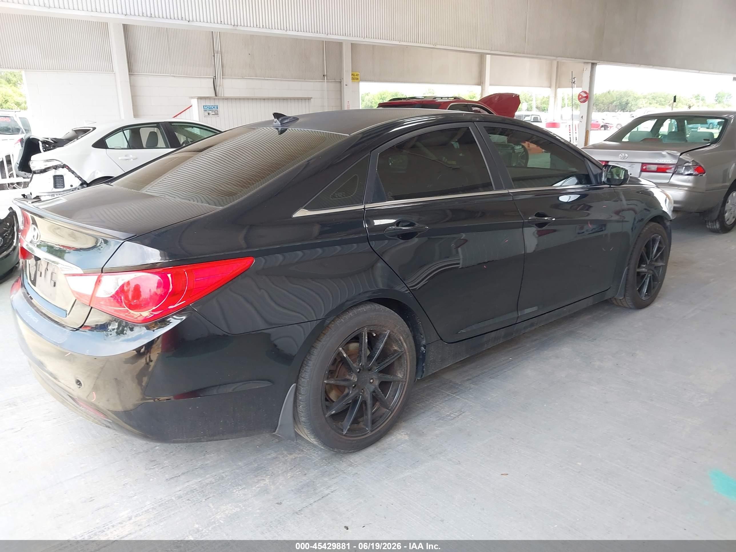 2013 Hyundai Sonata Gls Black vin: 5NPEB4AC4DH540718
