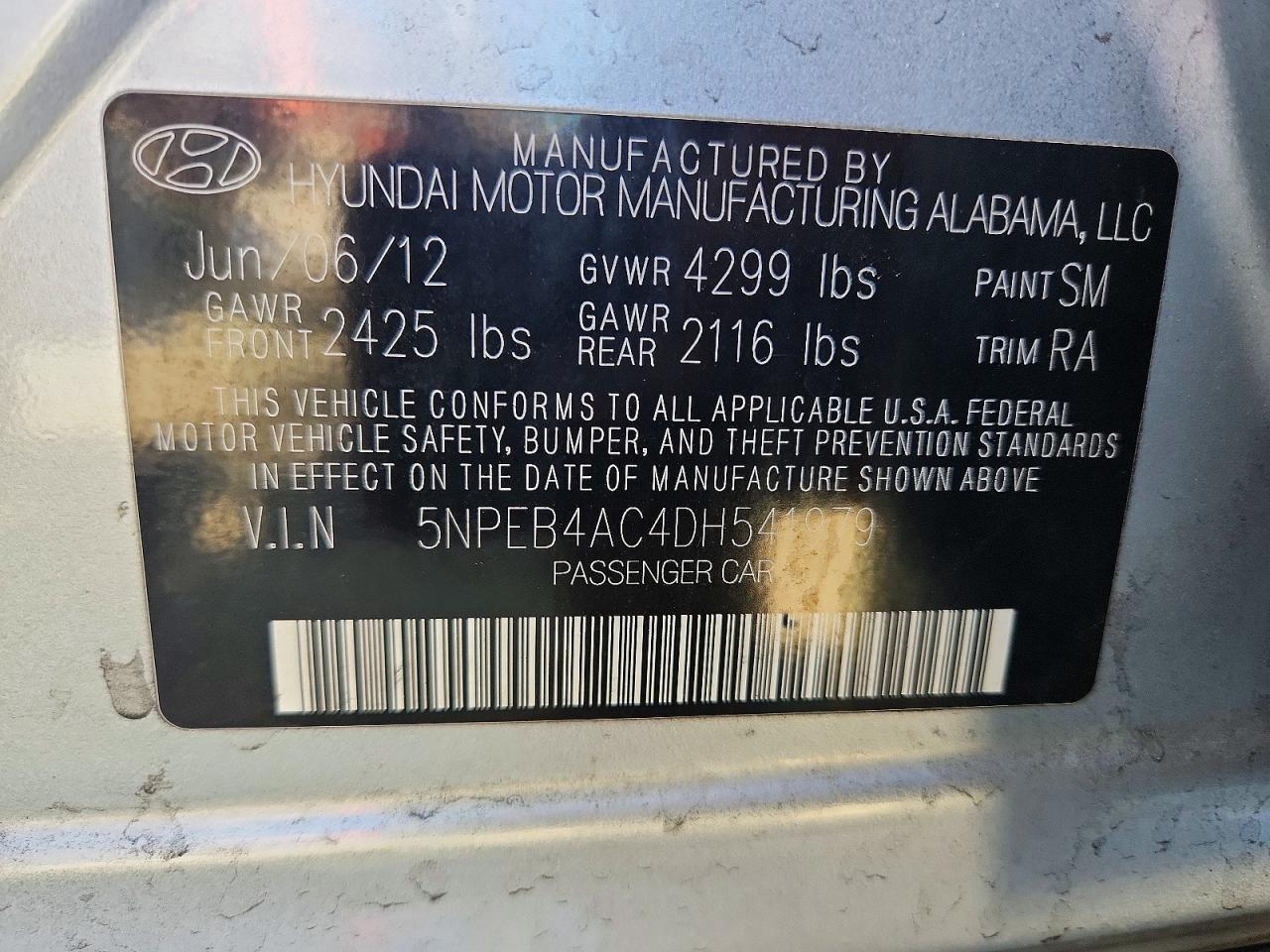 2013 Hyundai Sonata Gls Silver vin: 5NPEB4AC4DH541979
