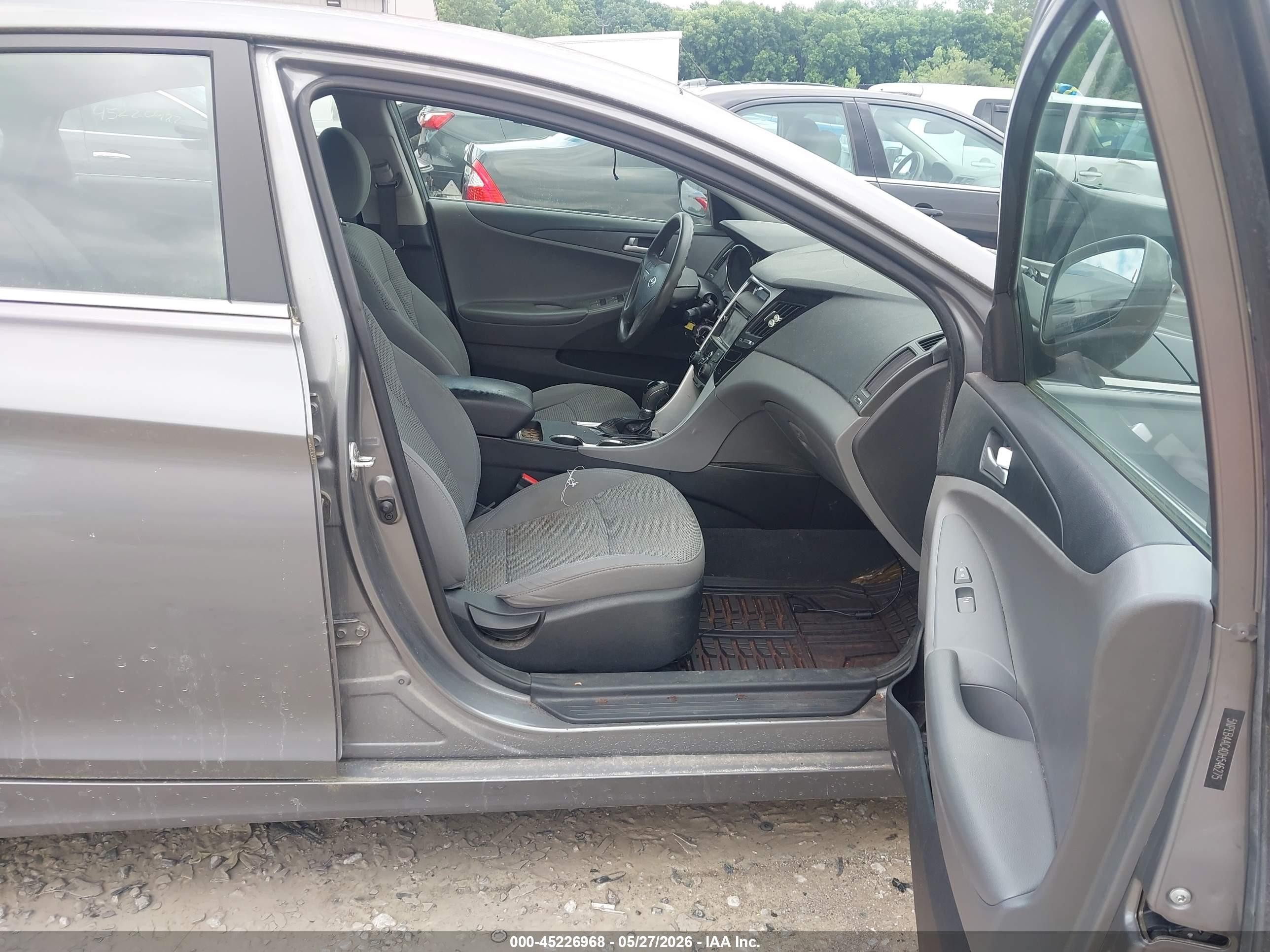 2013 Hyundai Sonata Gls Gray vin: 5NPEB4AC4DH546275