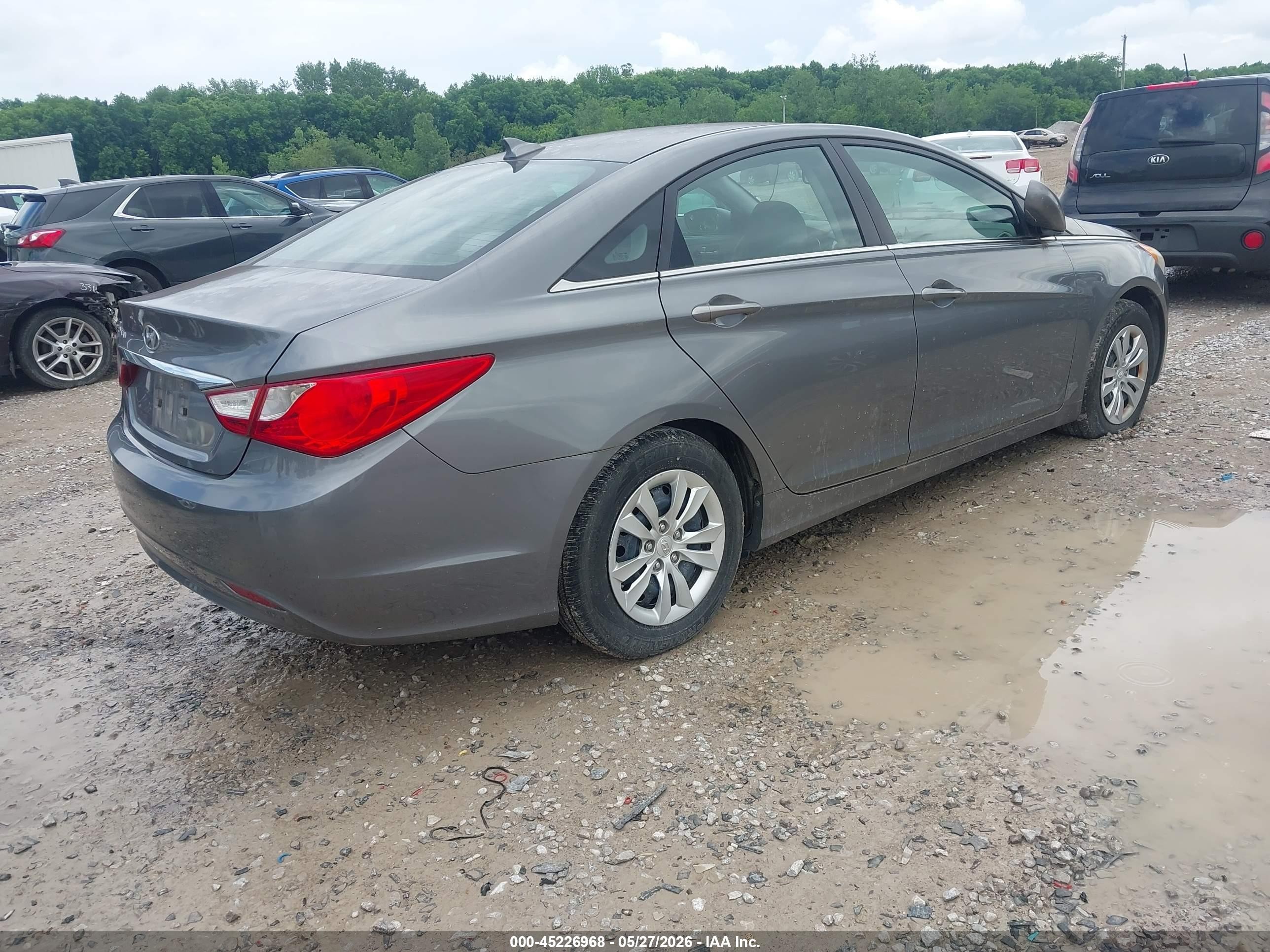 2013 Hyundai Sonata Gls Gray vin: 5NPEB4AC4DH546275