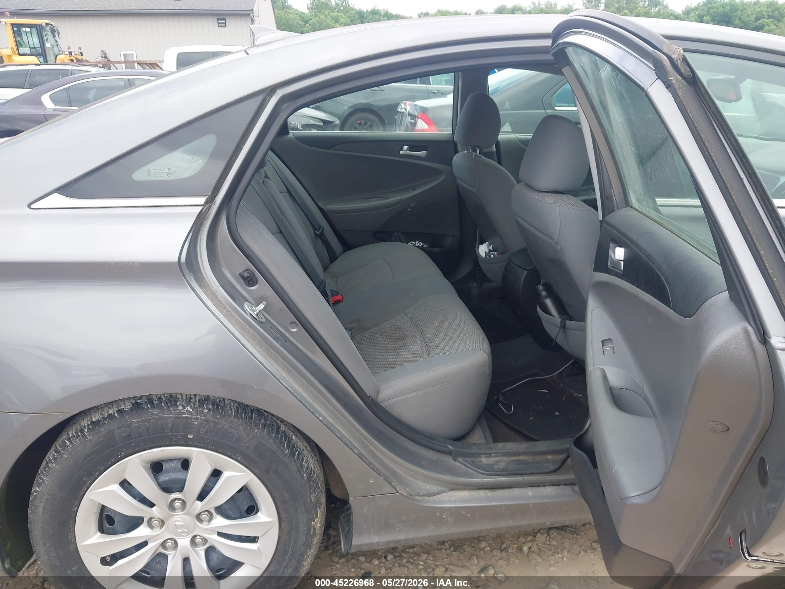 2013 Hyundai Sonata Gls Gray vin: 5NPEB4AC4DH546275