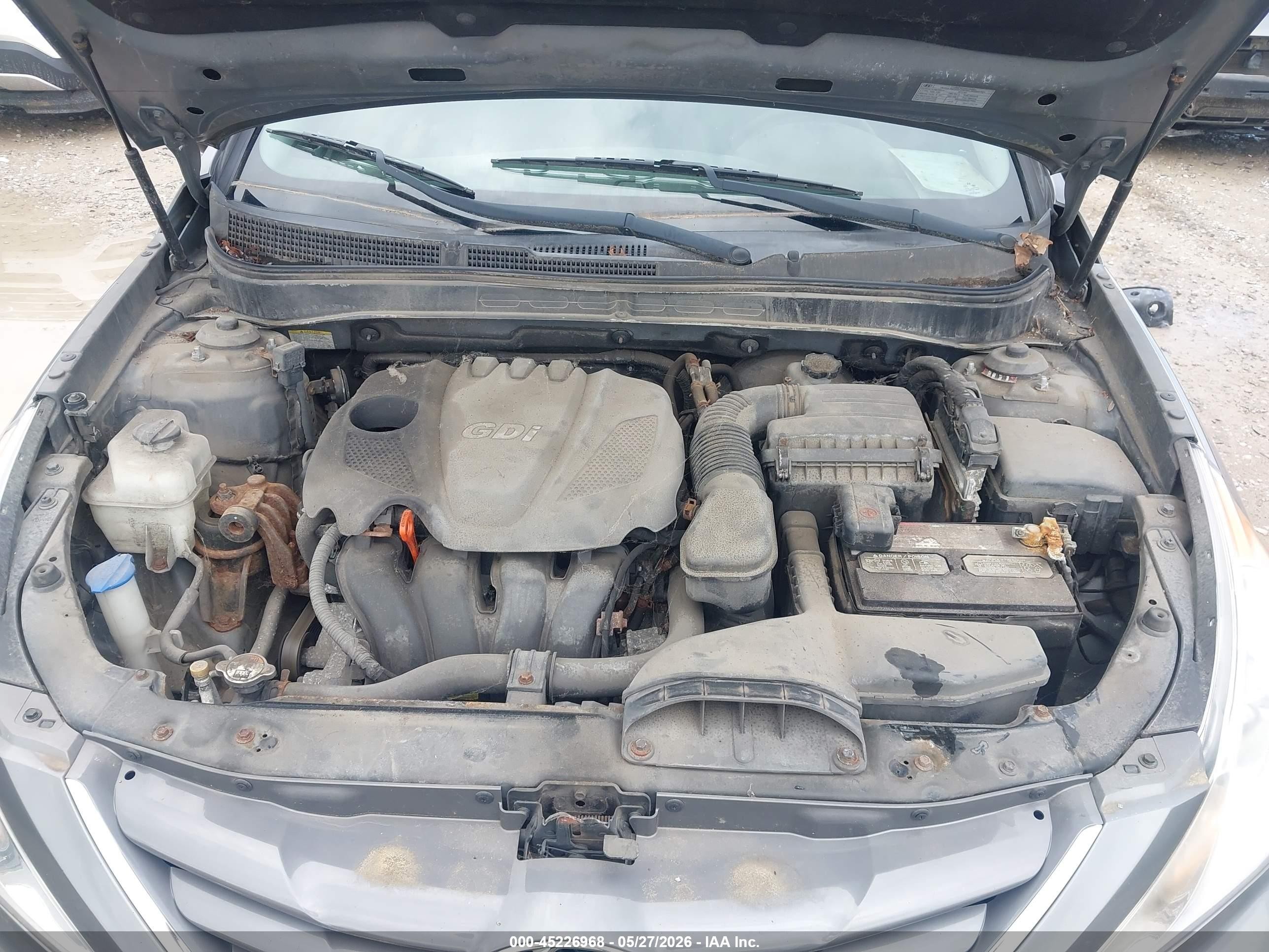 2013 Hyundai Sonata Gls Gray vin: 5NPEB4AC4DH546275