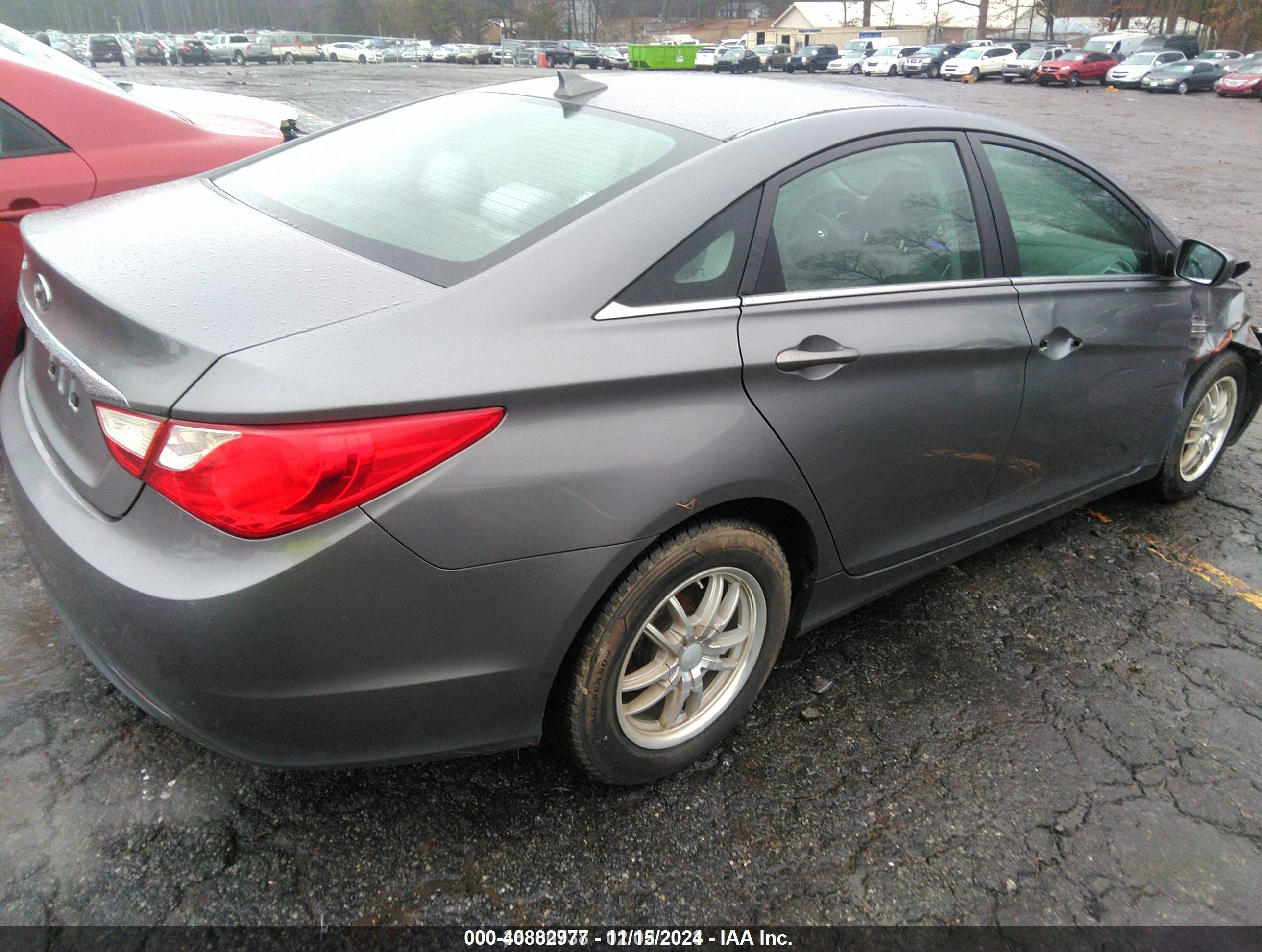 2013 Hyundai Sonata Gls Gray vin: 5NPEB4AC4DH550181