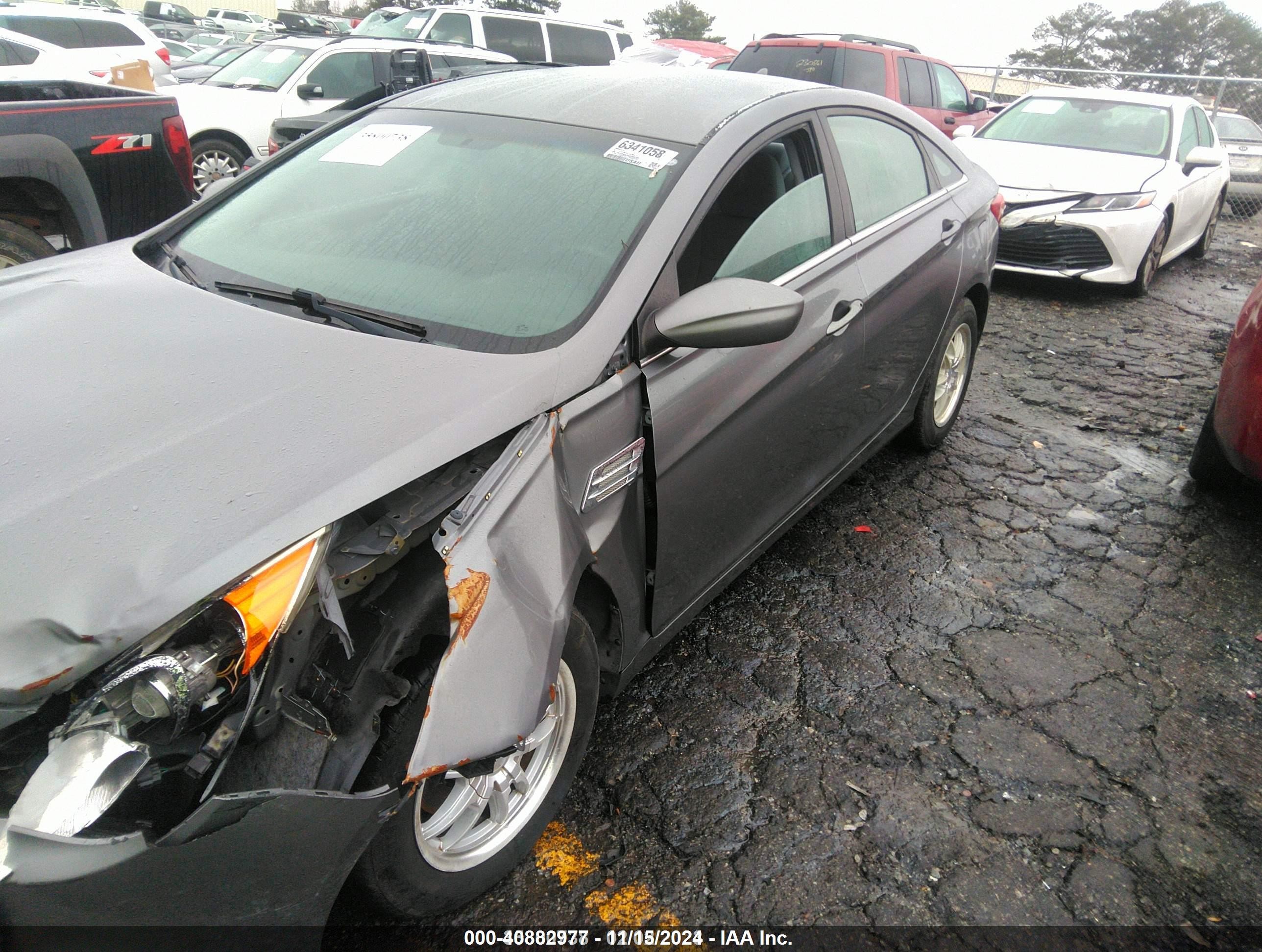 2013 Hyundai Sonata Gls Gray vin: 5NPEB4AC4DH550181