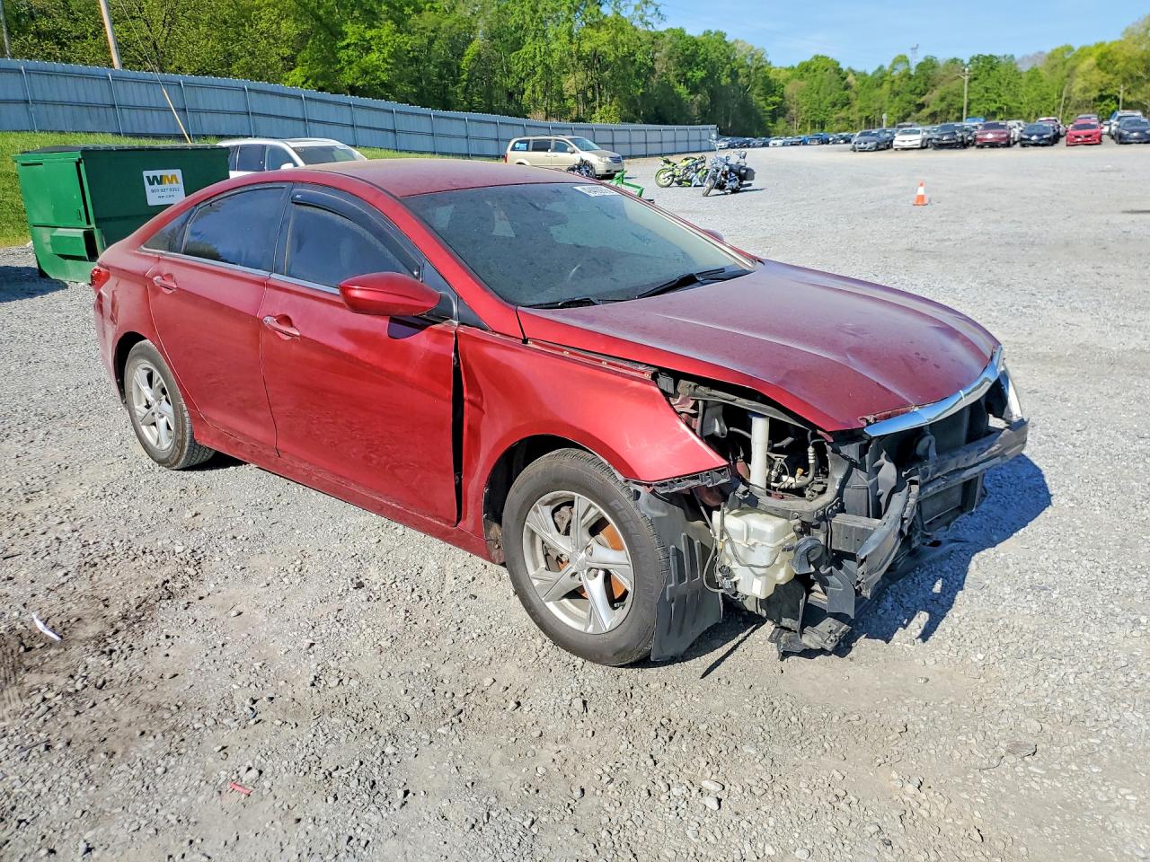 2013 Hyundai Sonata Gls Red vin: 5NPEB4AC4DH561357
