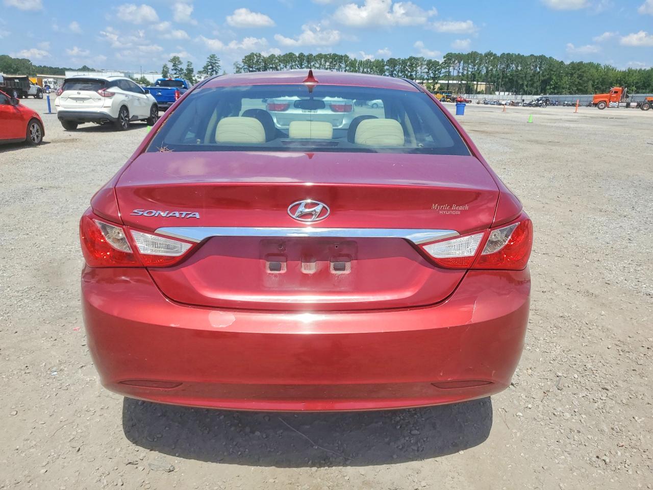 2013 Hyundai Sonata Gls Red vin: 5NPEB4AC4DH564534