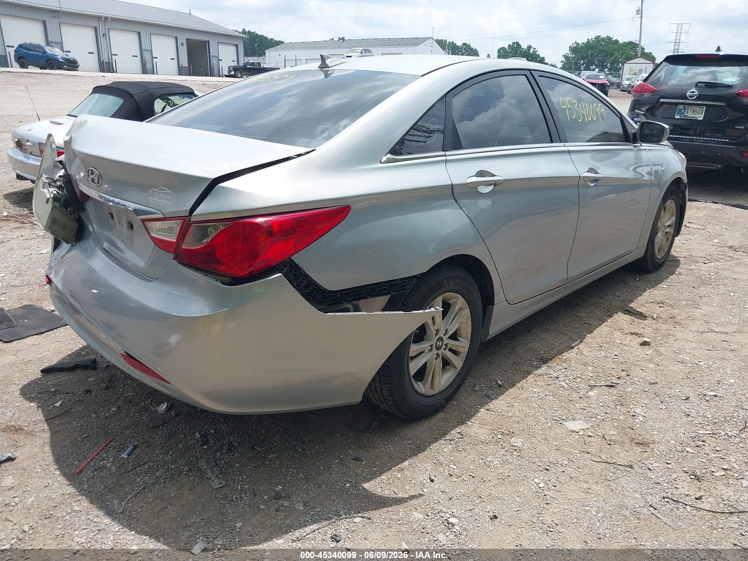 2013 Hyundai Sonata Gls Light Blue vin: 5NPEB4AC4DH571841