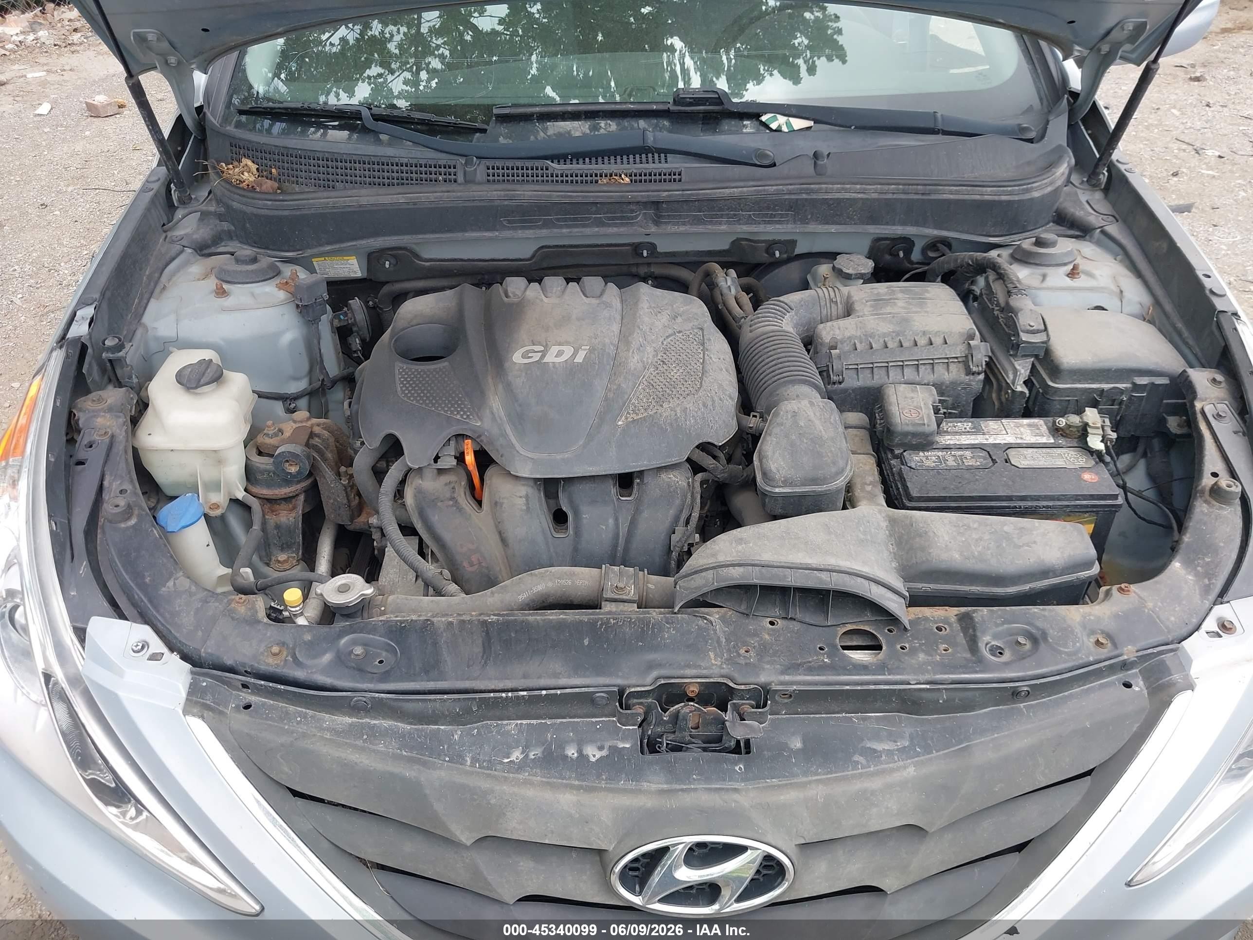 2013 Hyundai Sonata Gls Light Blue vin: 5NPEB4AC4DH571841