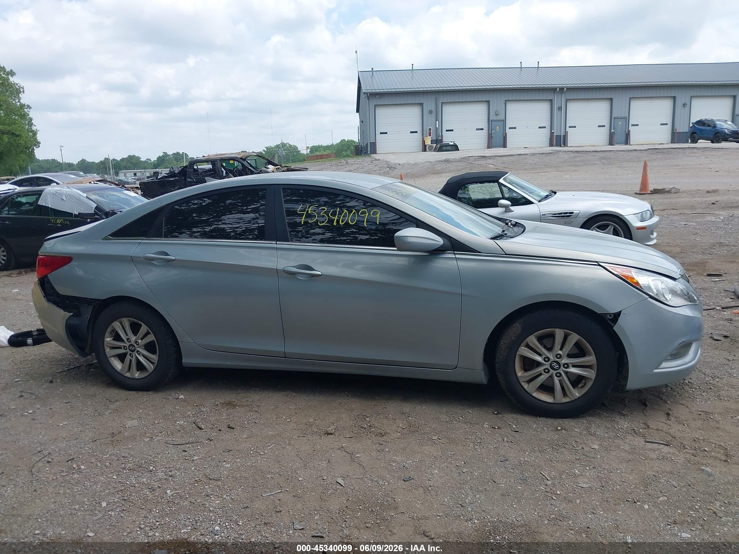 2013 Hyundai Sonata Gls Light Blue vin: 5NPEB4AC4DH571841