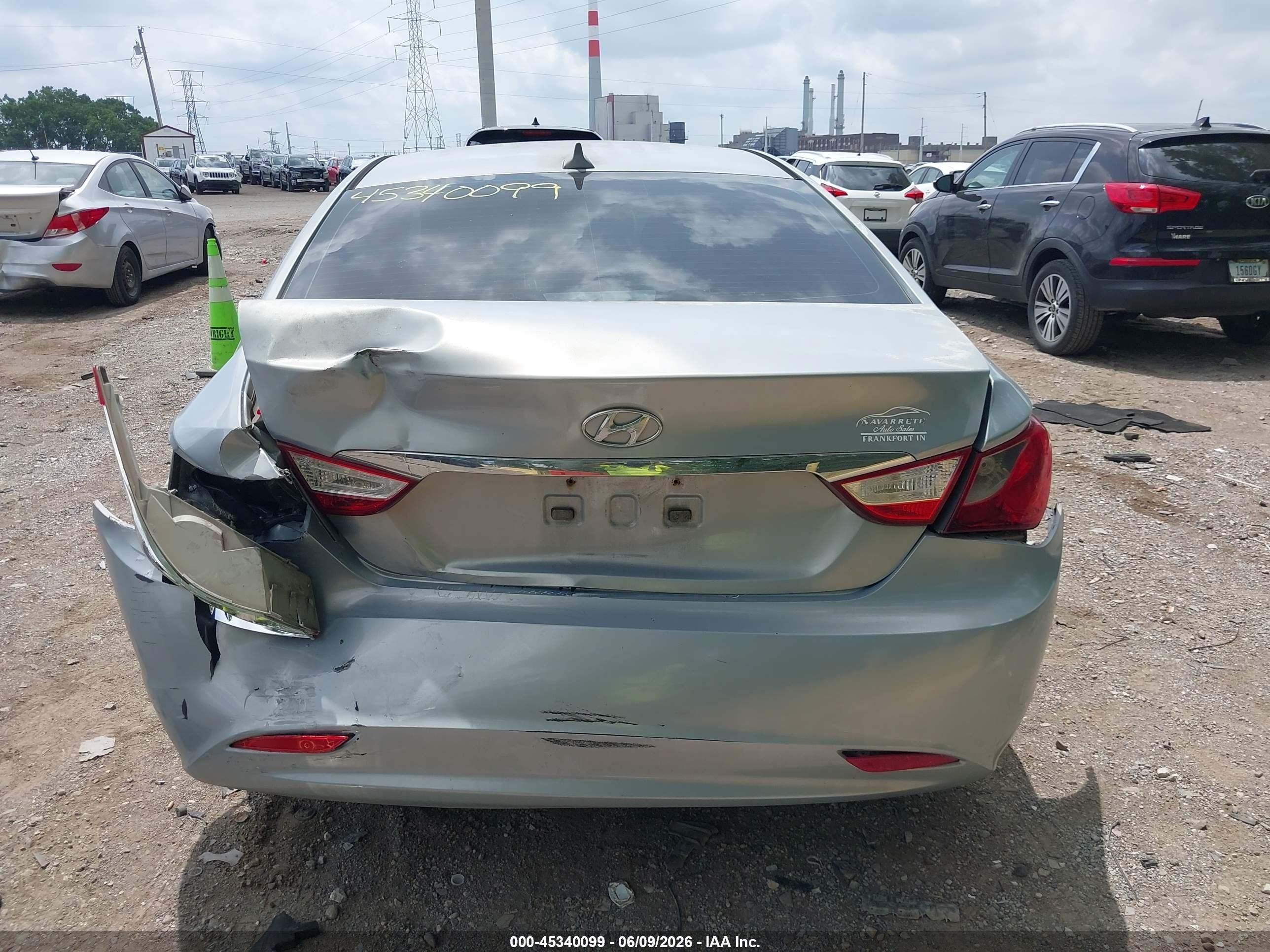 2013 Hyundai Sonata Gls Light Blue vin: 5NPEB4AC4DH571841