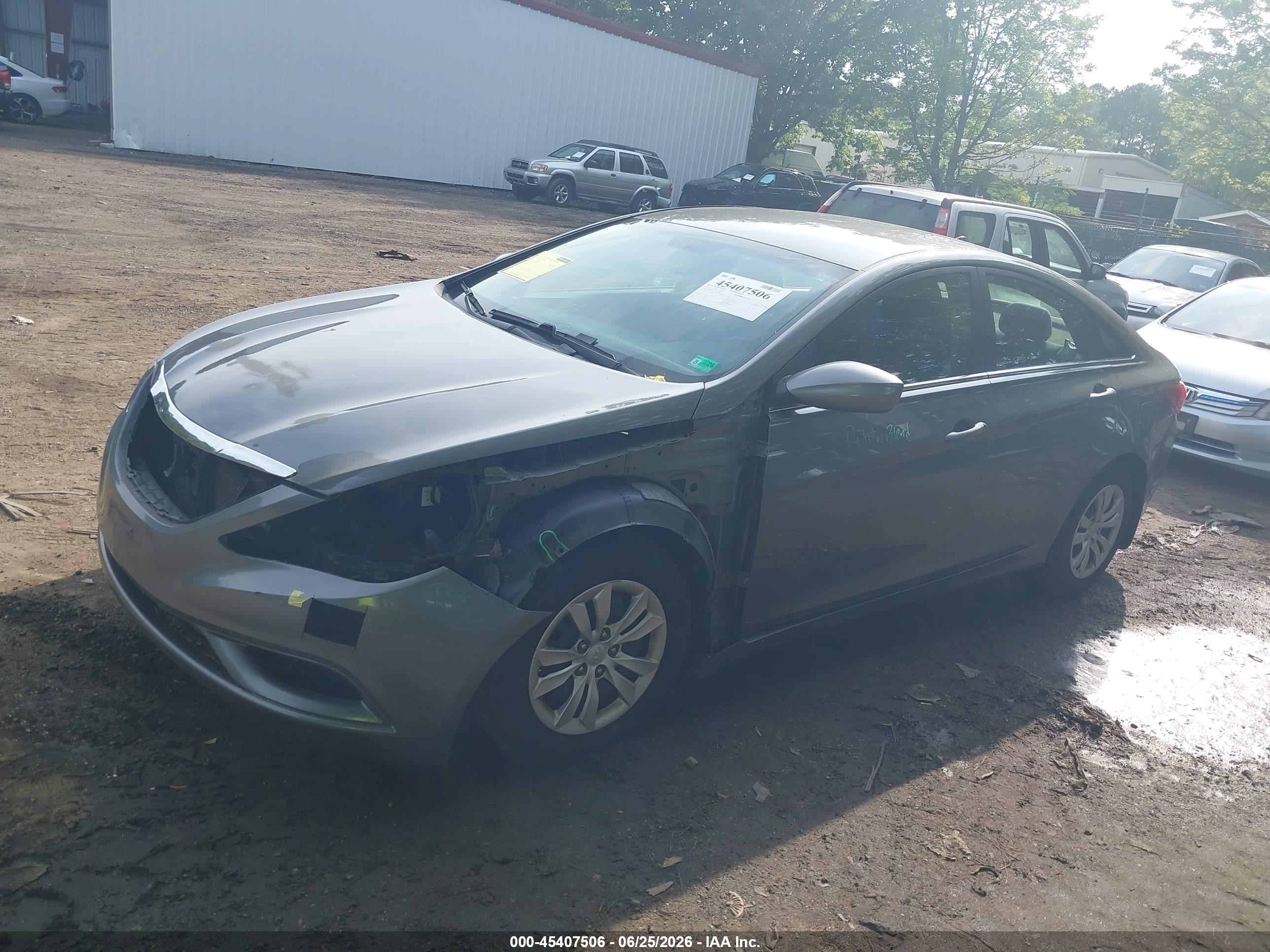 2013 Hyundai Sonata Gls Gray vin: 5NPEB4AC4DH580135