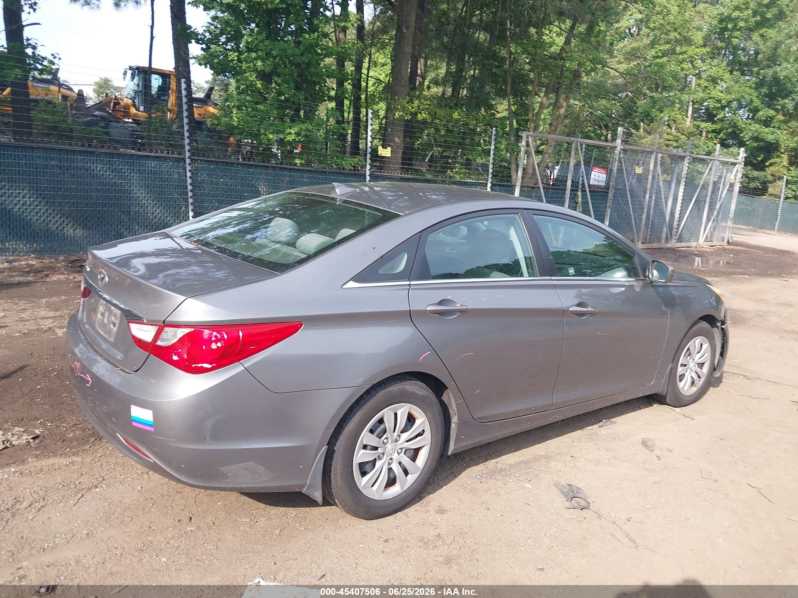 2013 Hyundai Sonata Gls Gray vin: 5NPEB4AC4DH580135