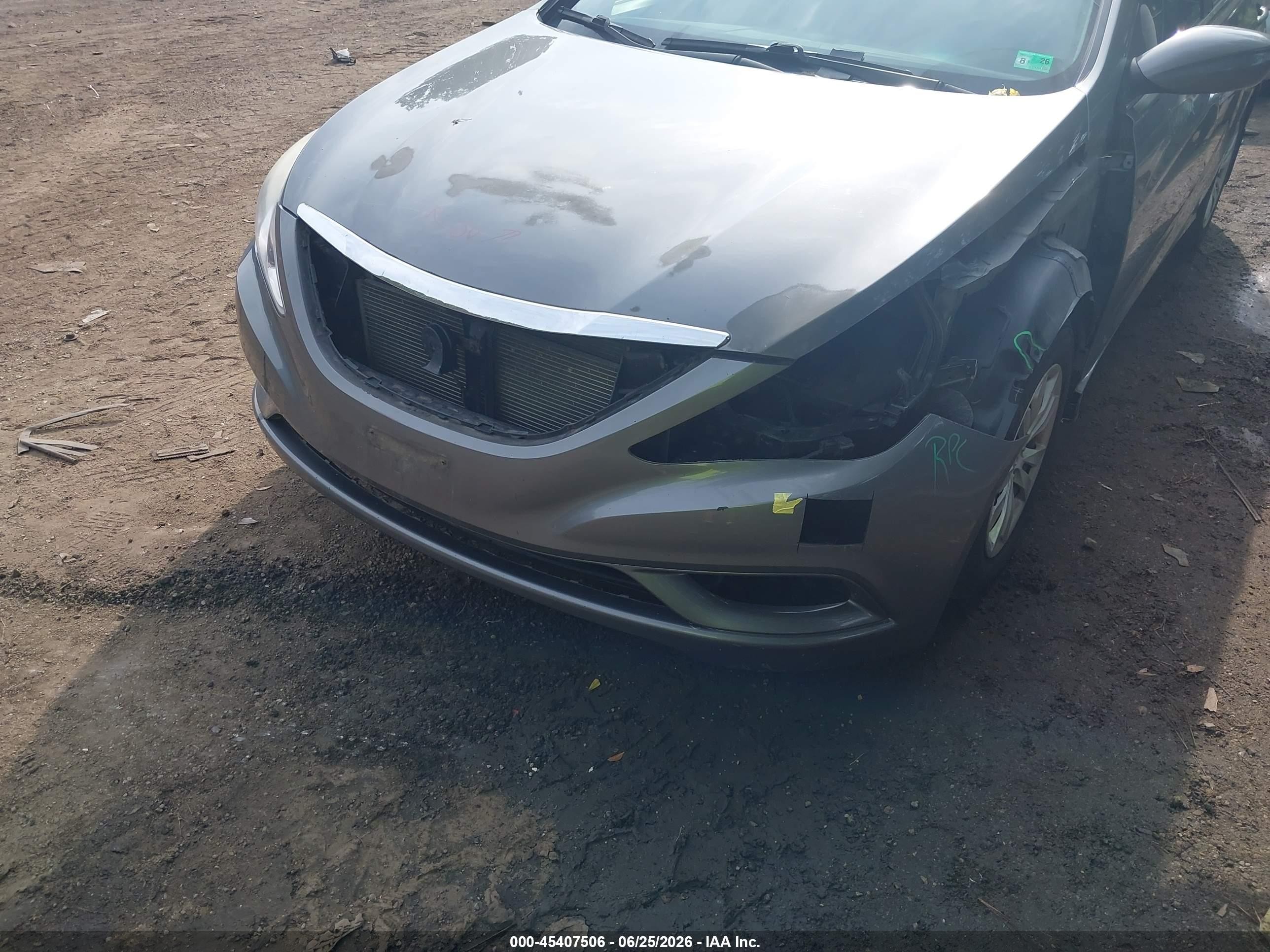 2013 Hyundai Sonata Gls Gray vin: 5NPEB4AC4DH580135