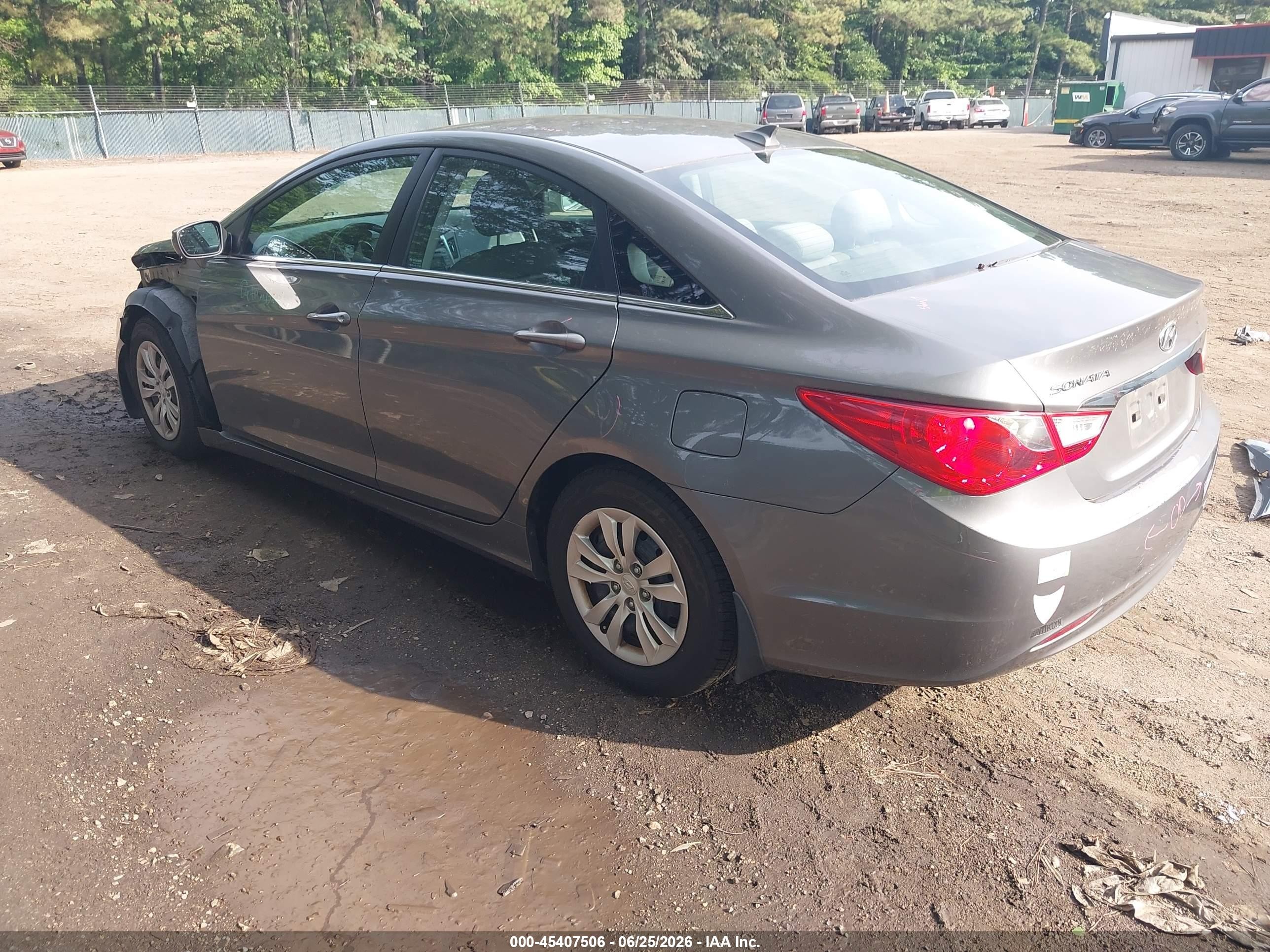 2013 Hyundai Sonata Gls Gray vin: 5NPEB4AC4DH580135