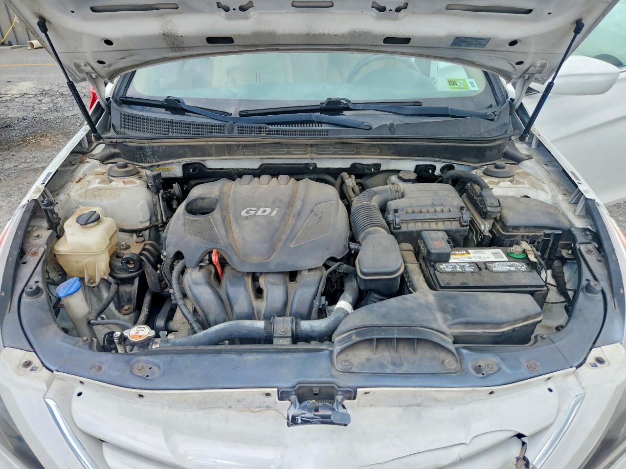 2013 Hyundai Sonata Gls White vin: 5NPEB4AC4DH583715