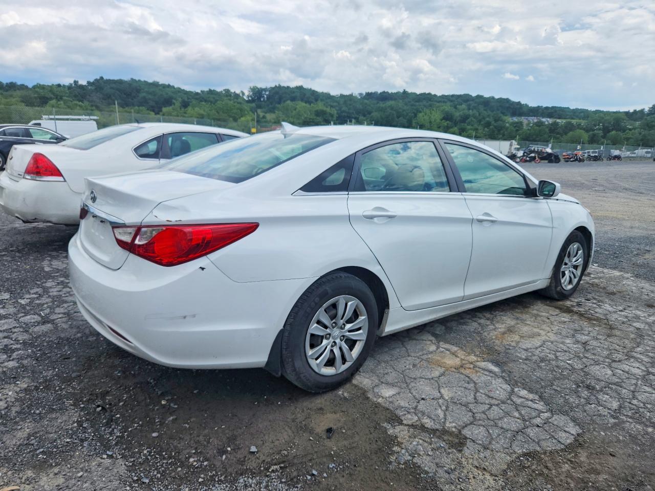 2013 Hyundai Sonata Gls White vin: 5NPEB4AC4DH583715