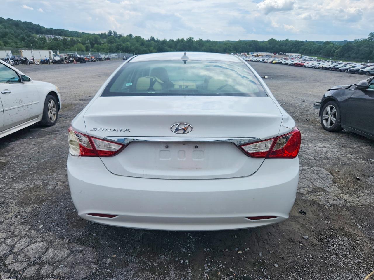 2013 Hyundai Sonata Gls White vin: 5NPEB4AC4DH583715