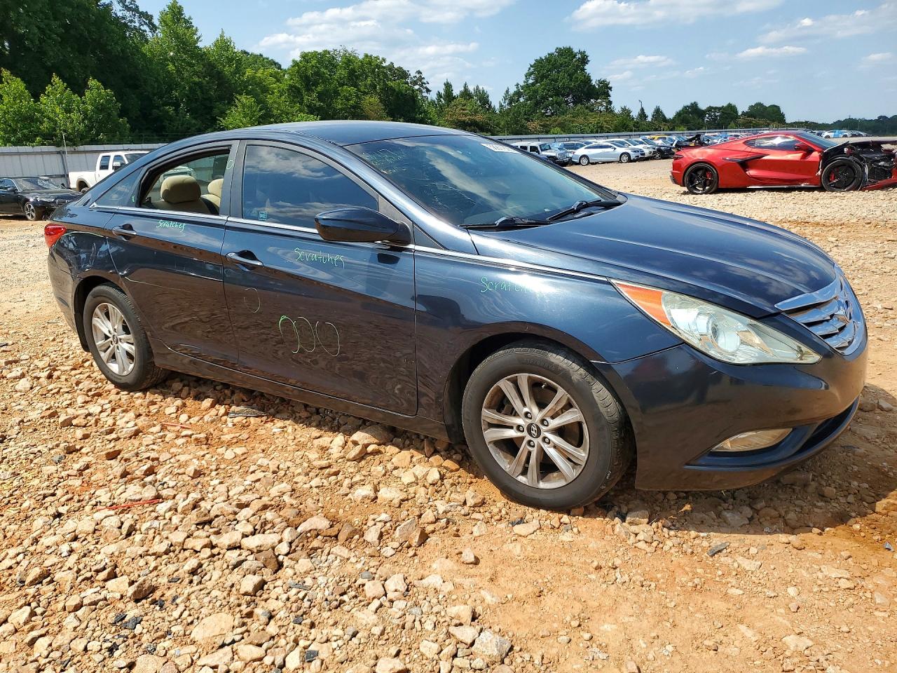 2013 Hyundai Sonata Gls Black vin: 5NPEB4AC4DH595251