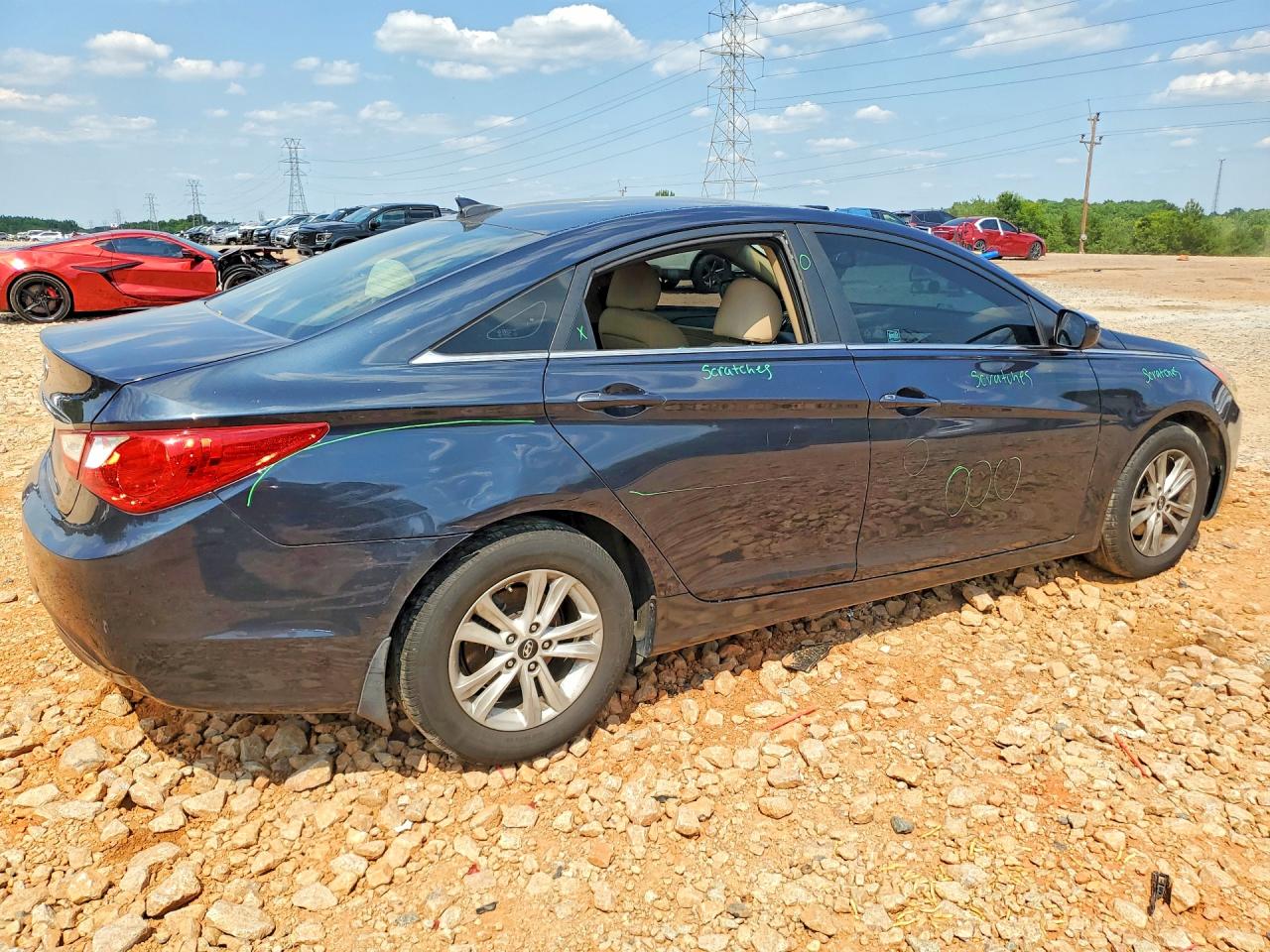2013 Hyundai Sonata Gls Black vin: 5NPEB4AC4DH595251