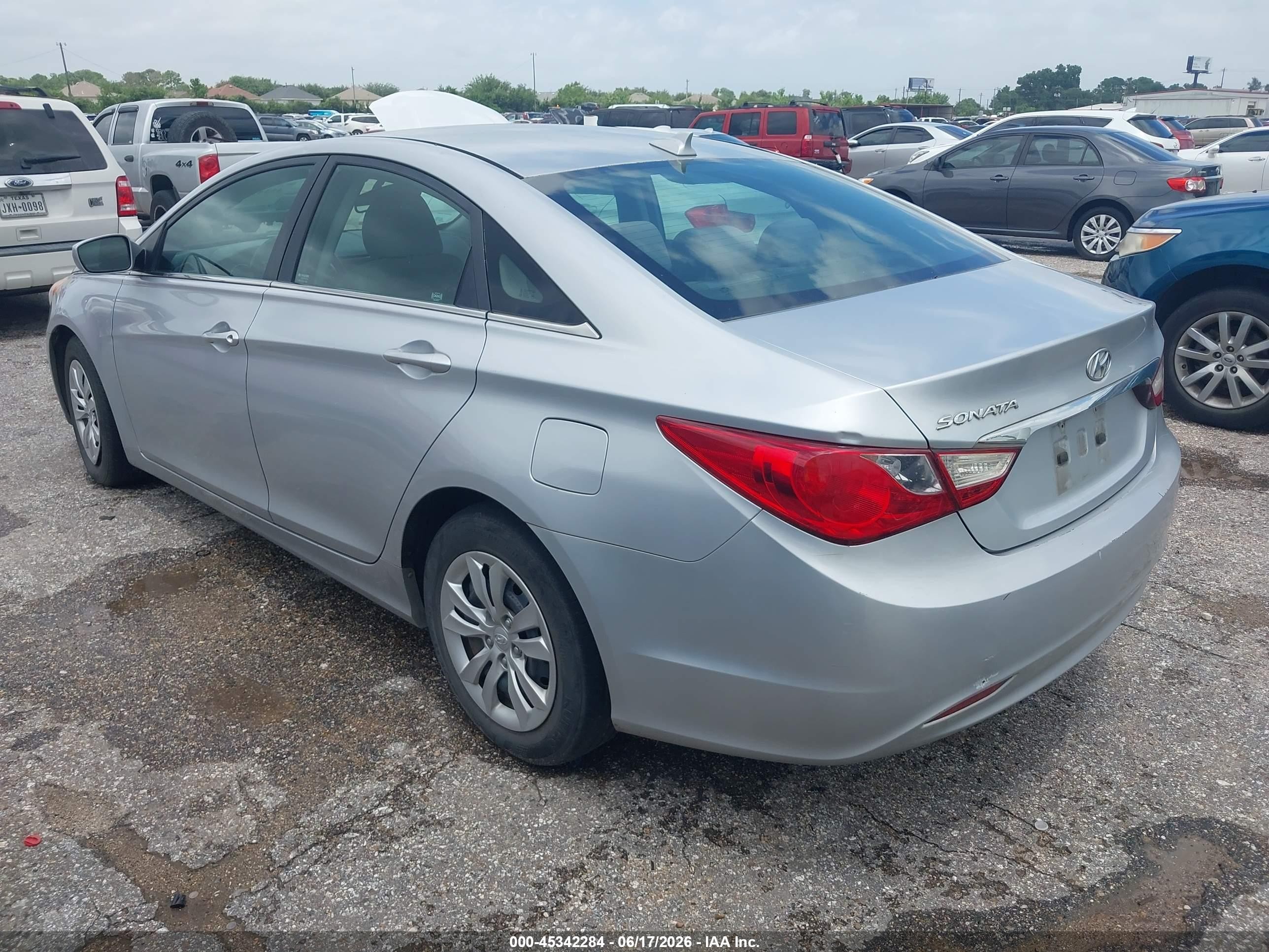 2013 Hyundai Sonata Gls Silver vin: 5NPEB4AC4DH606264