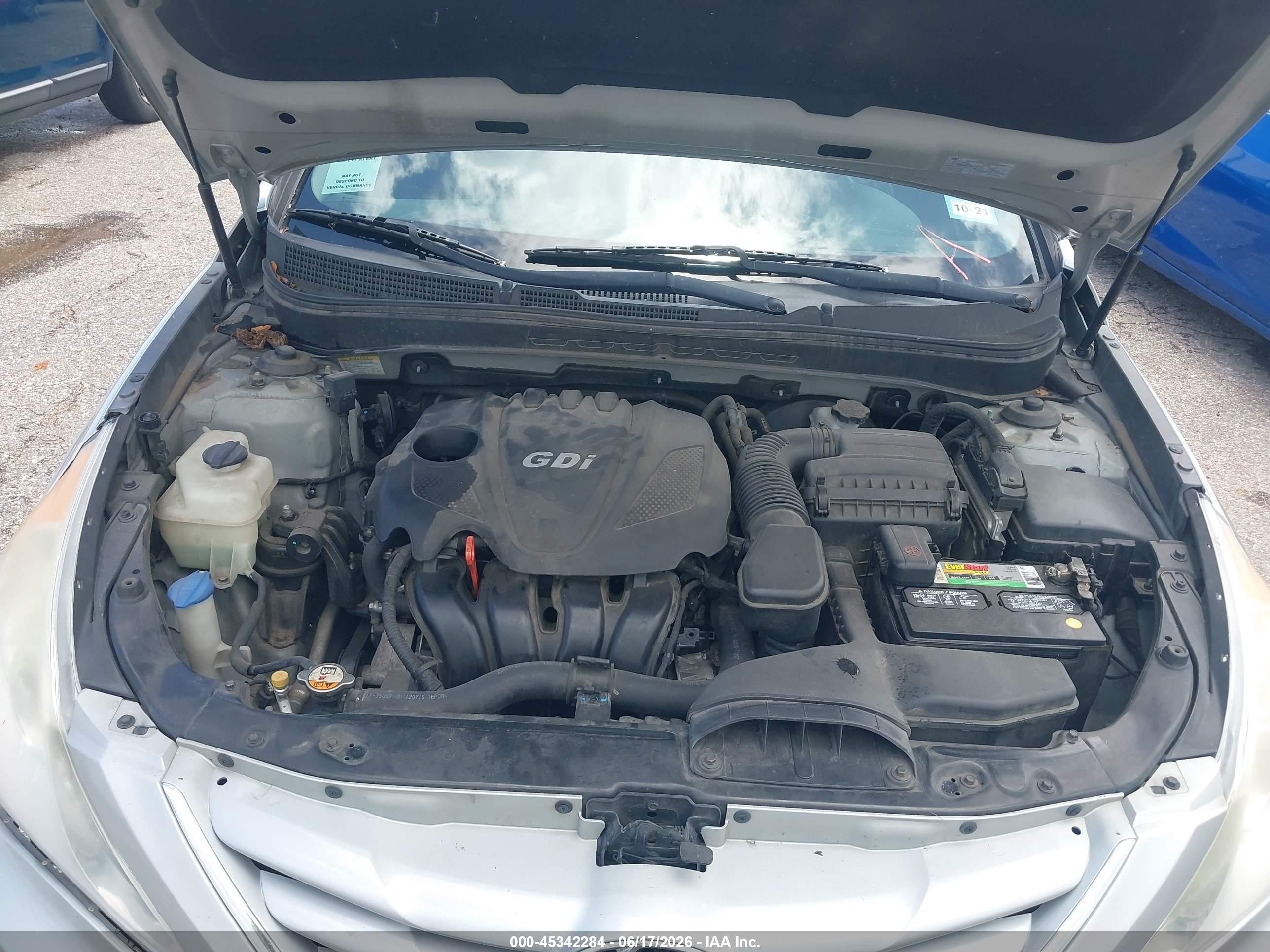 2013 Hyundai Sonata Gls Silver vin: 5NPEB4AC4DH606264