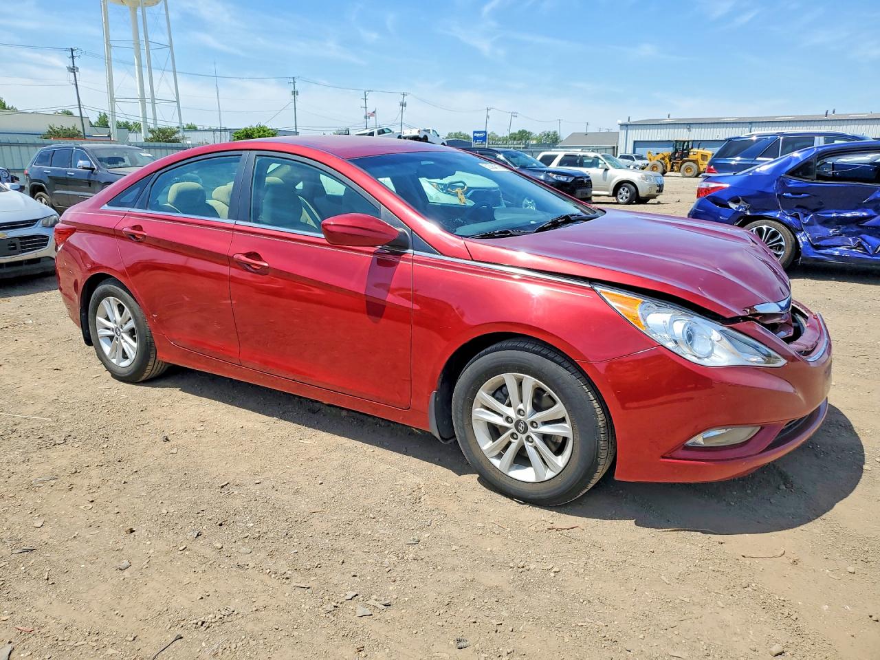 2013 Hyundai Sonata Gls Burgundy vin: 5NPEB4AC4DH611366
