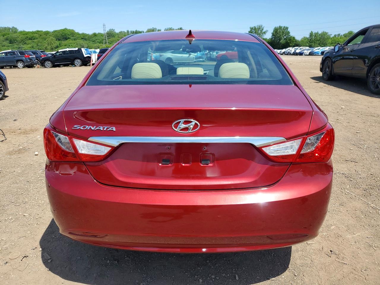 2013 Hyundai Sonata Gls Burgundy vin: 5NPEB4AC4DH611366