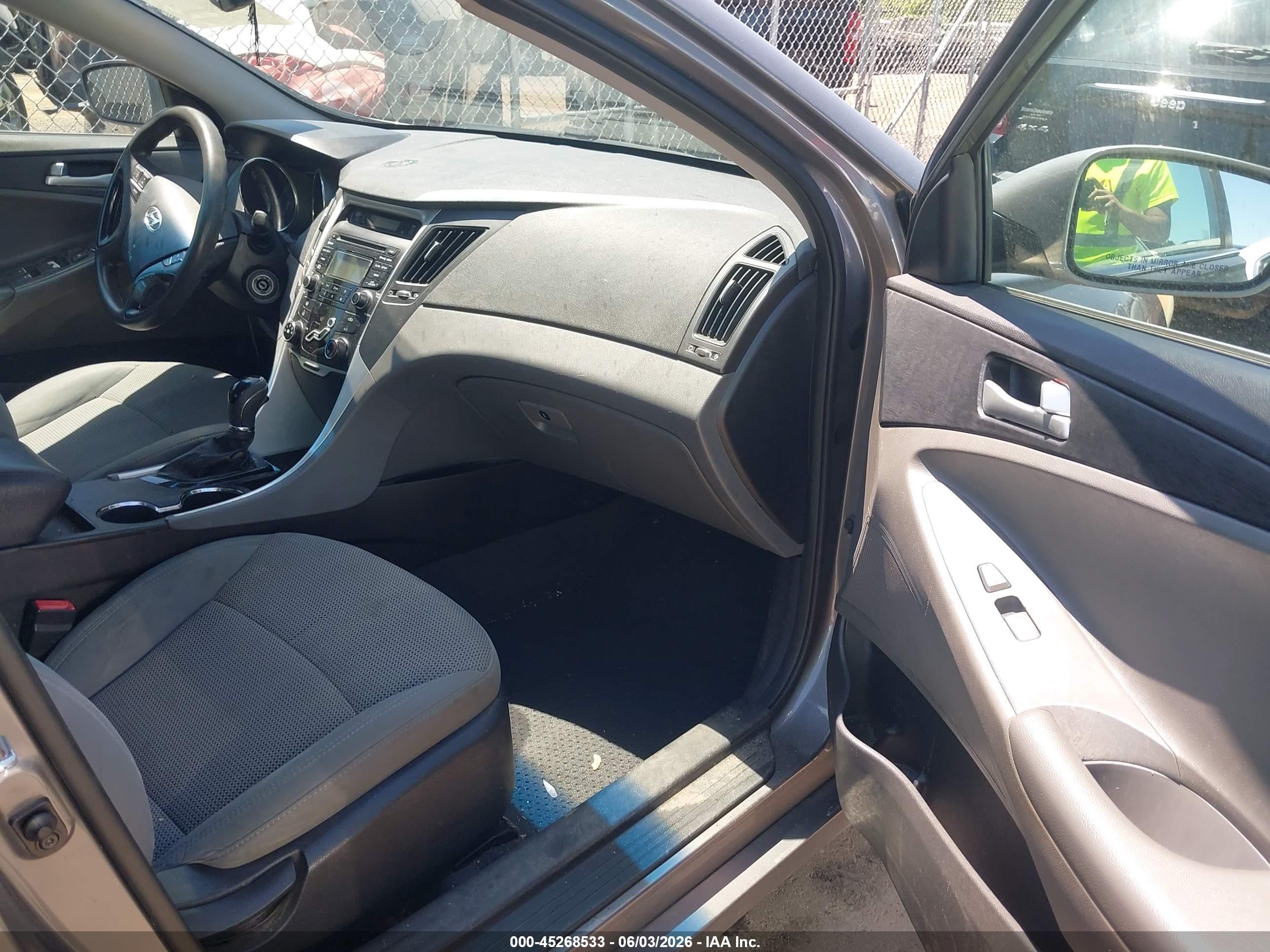 2013 Hyundai Sonata Gls Gray vin: 5NPEB4AC4DH621444