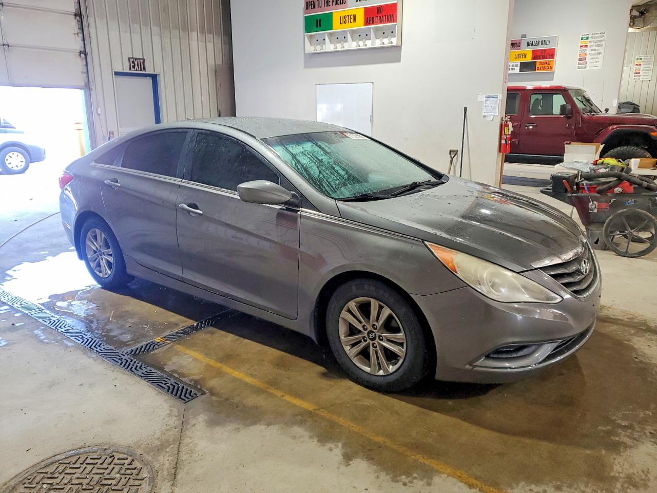 2013 Hyundai Sonata Gls Gray vin: 5NPEB4AC4DH624148