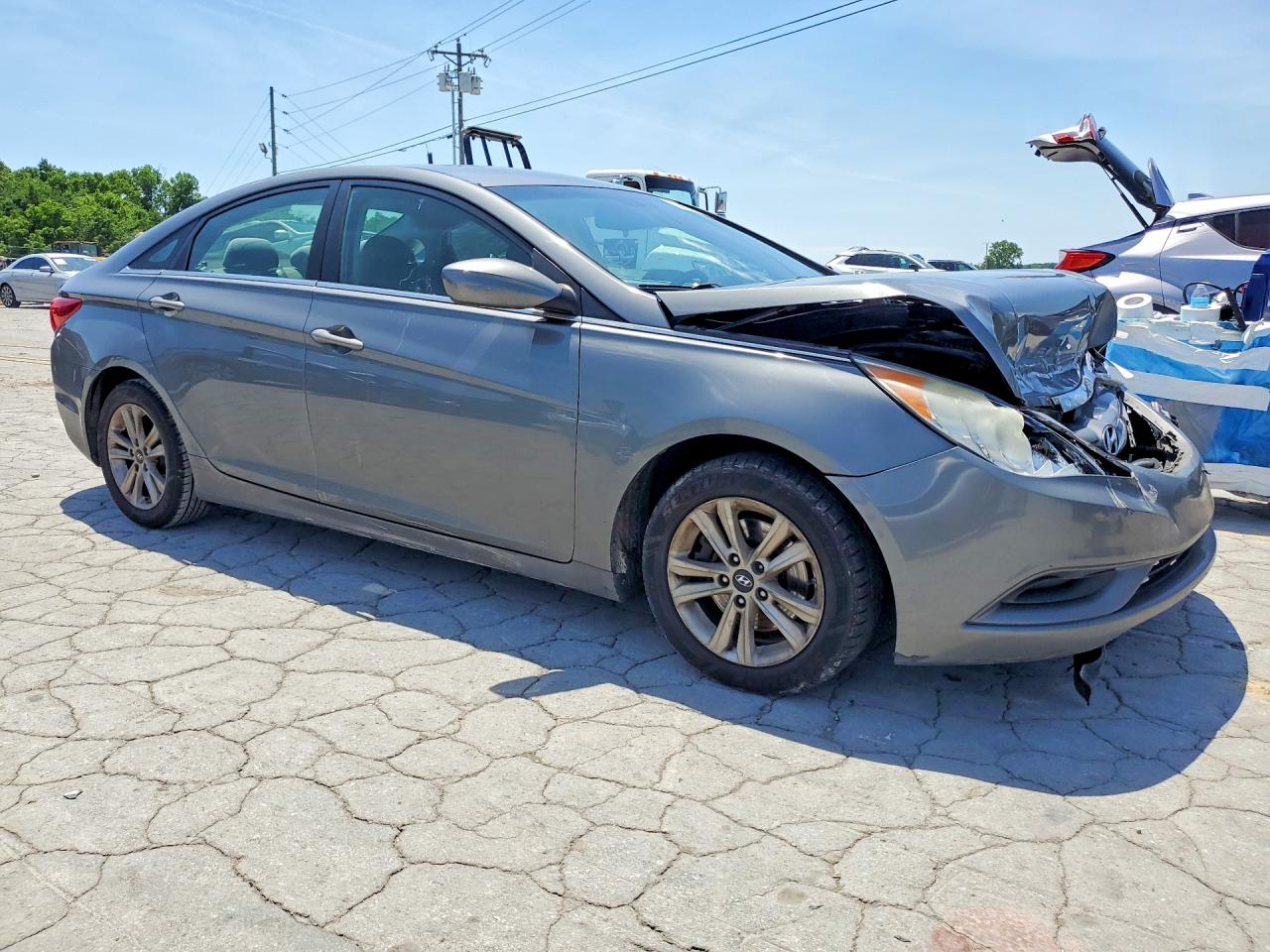 2013 Hyundai Sonata Gls Gray vin: 5NPEB4AC4DH636087