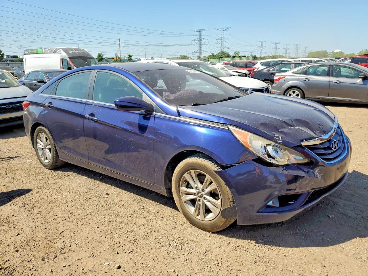 2013 Hyundai Sonata Gls Синий vin: 5NPEB4AC4DH646134