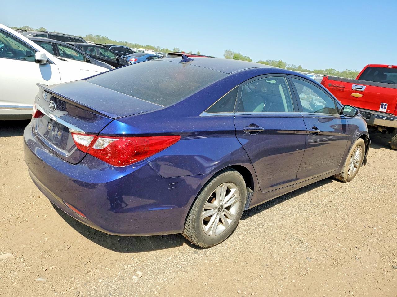 2013 Hyundai Sonata Gls Синий vin: 5NPEB4AC4DH646134