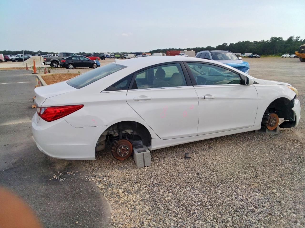 2013 Hyundai Sonata Gls White vin: 5NPEB4AC4DH654556