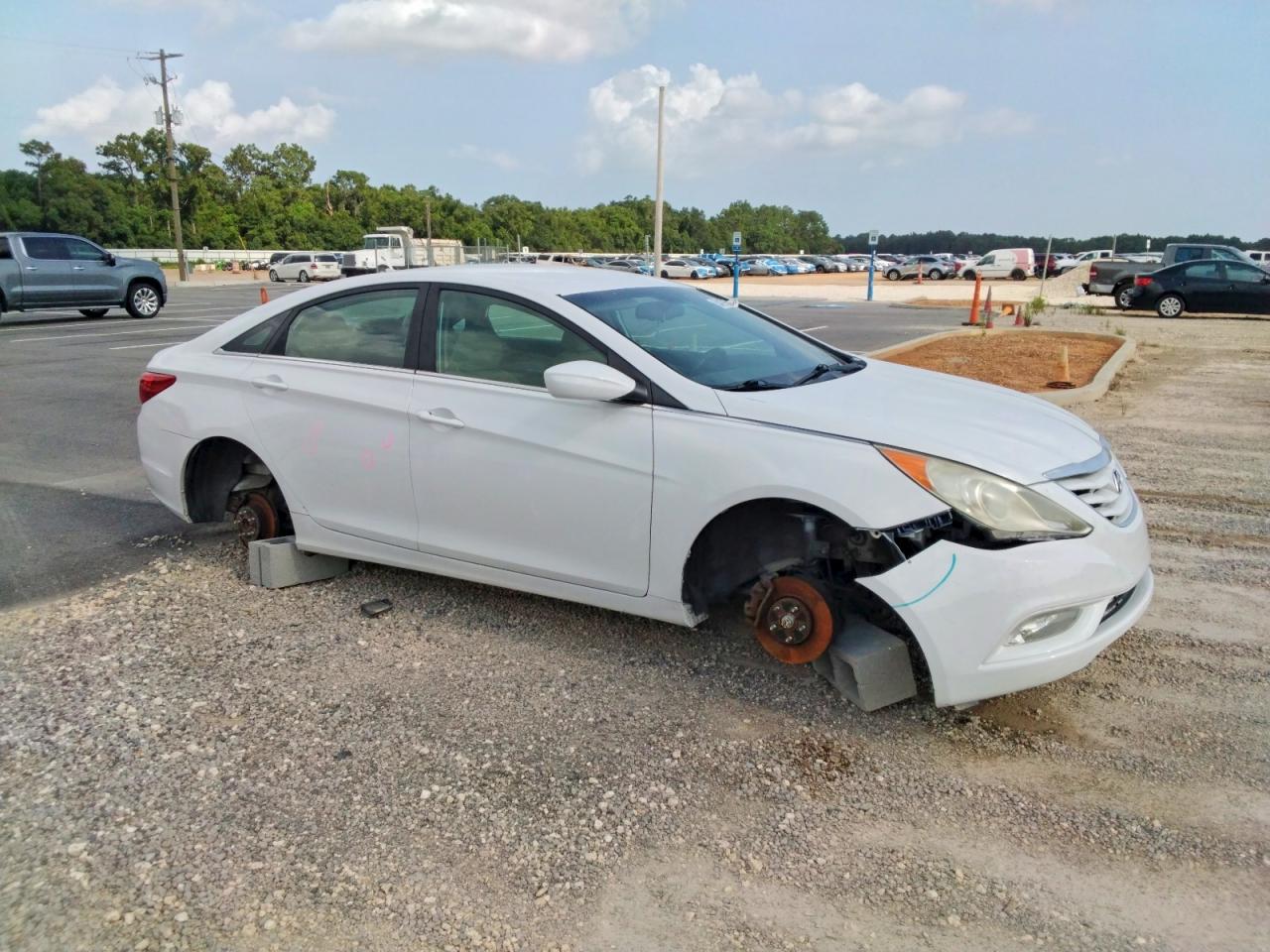 2013 Hyundai Sonata Gls White vin: 5NPEB4AC4DH654556