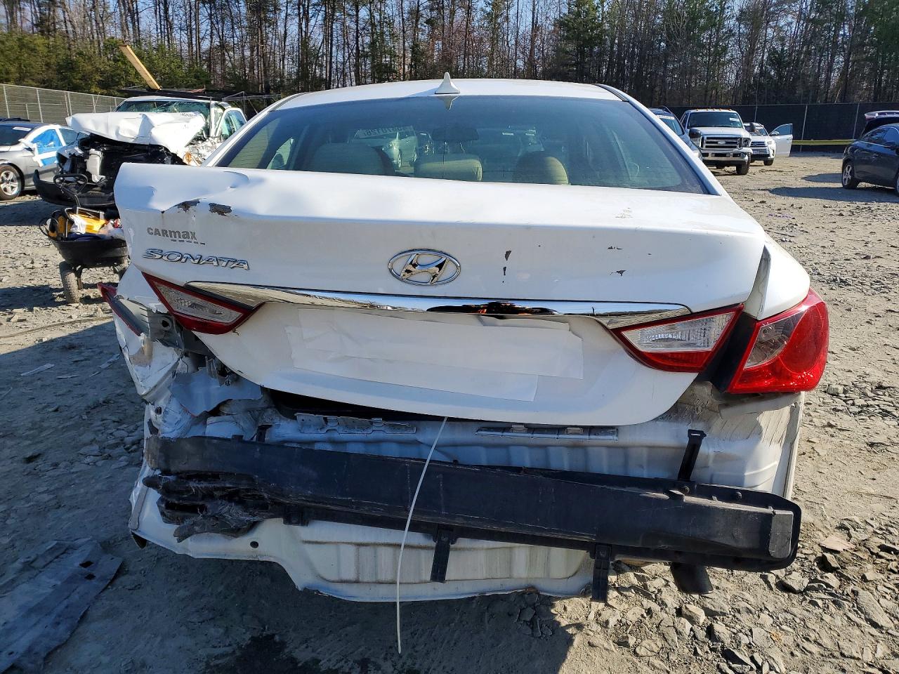 2013 Hyundai Sonata Gls White vin: 5NPEB4AC4DH664293