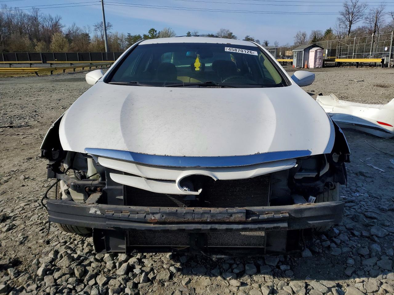 2013 Hyundai Sonata Gls White vin: 5NPEB4AC4DH664293