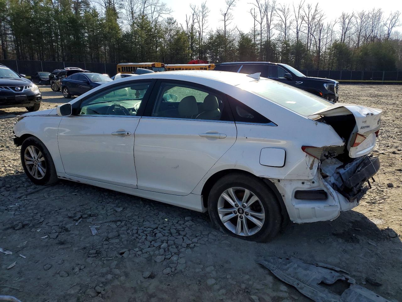 2013 Hyundai Sonata Gls White vin: 5NPEB4AC4DH664293