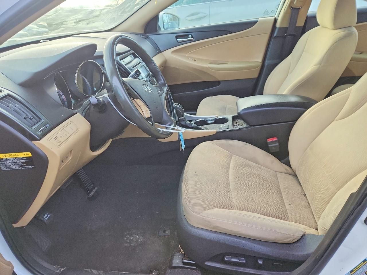 2013 Hyundai Sonata Gls White vin: 5NPEB4AC4DH664293