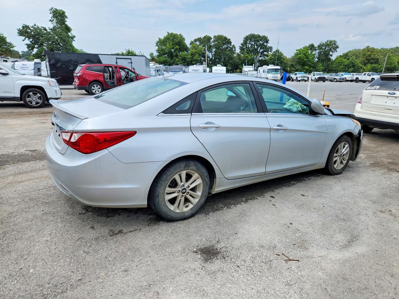 2013 Hyundai Sonata Gls Silver vin: 5NPEB4AC4DH665525