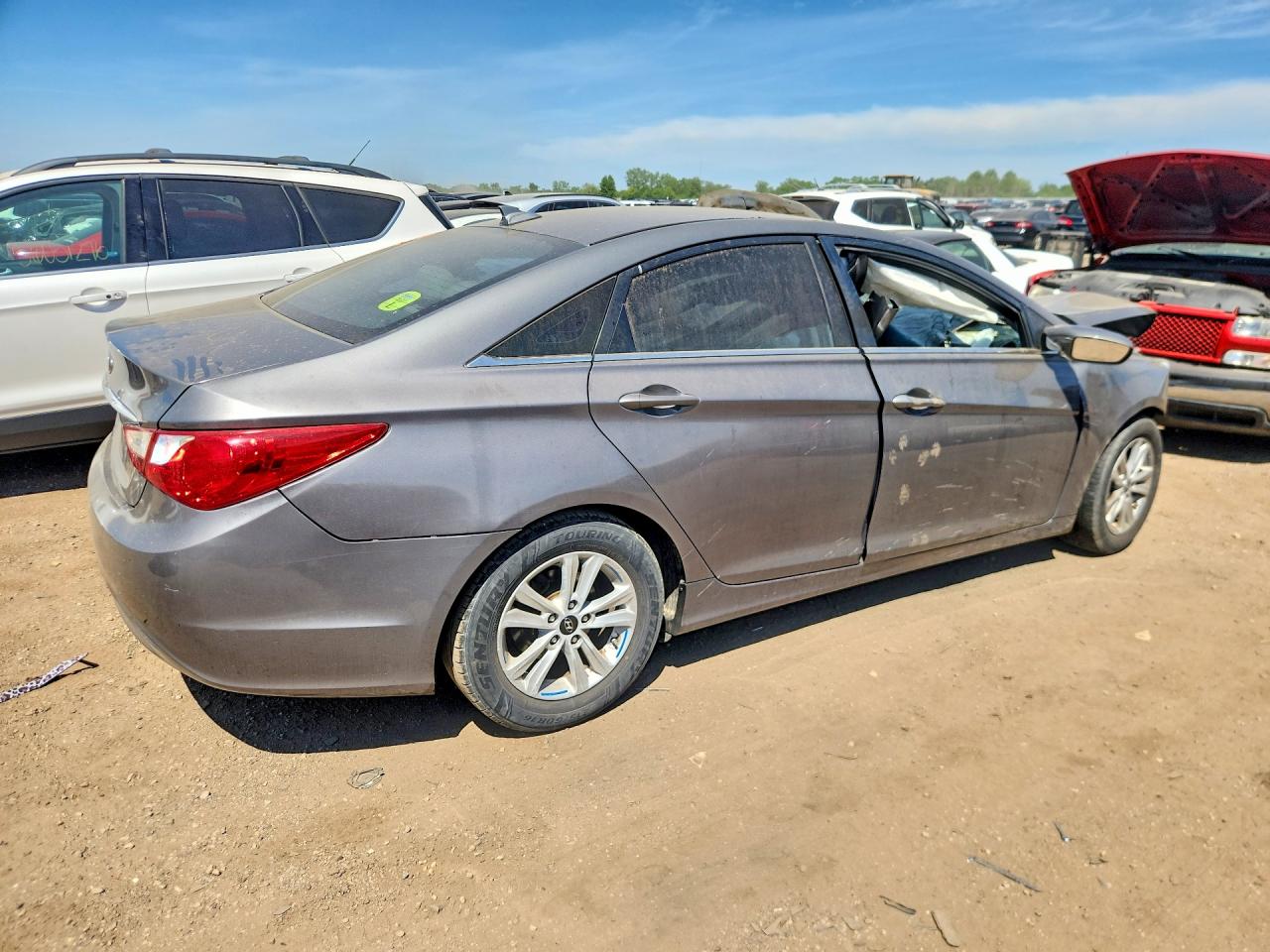 2013 Hyundai Sonata Gls Gray vin: 5NPEB4AC4DH667372