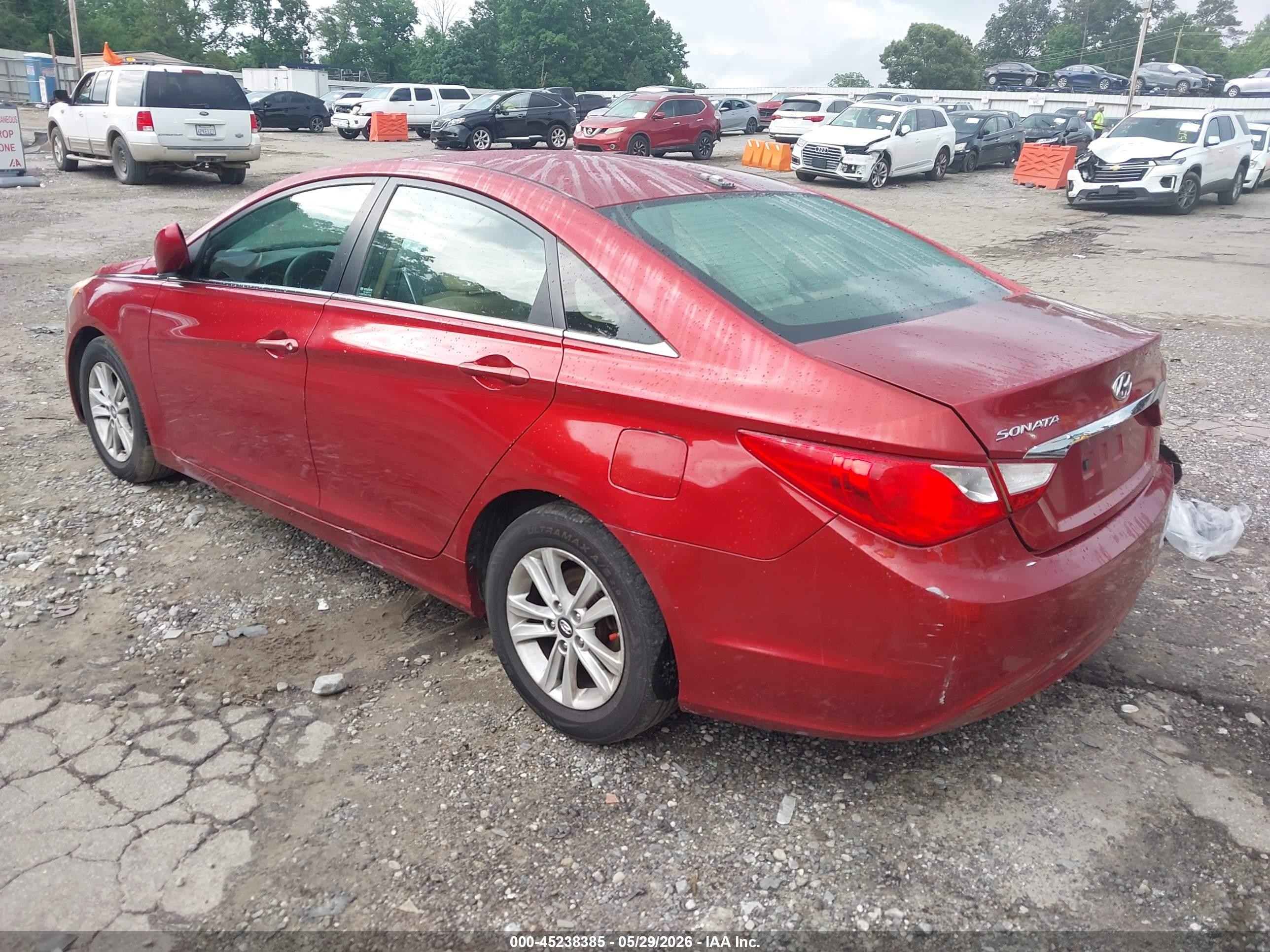 2013 Hyundai Sonata Gls Red vin: 5NPEB4AC4DH669672