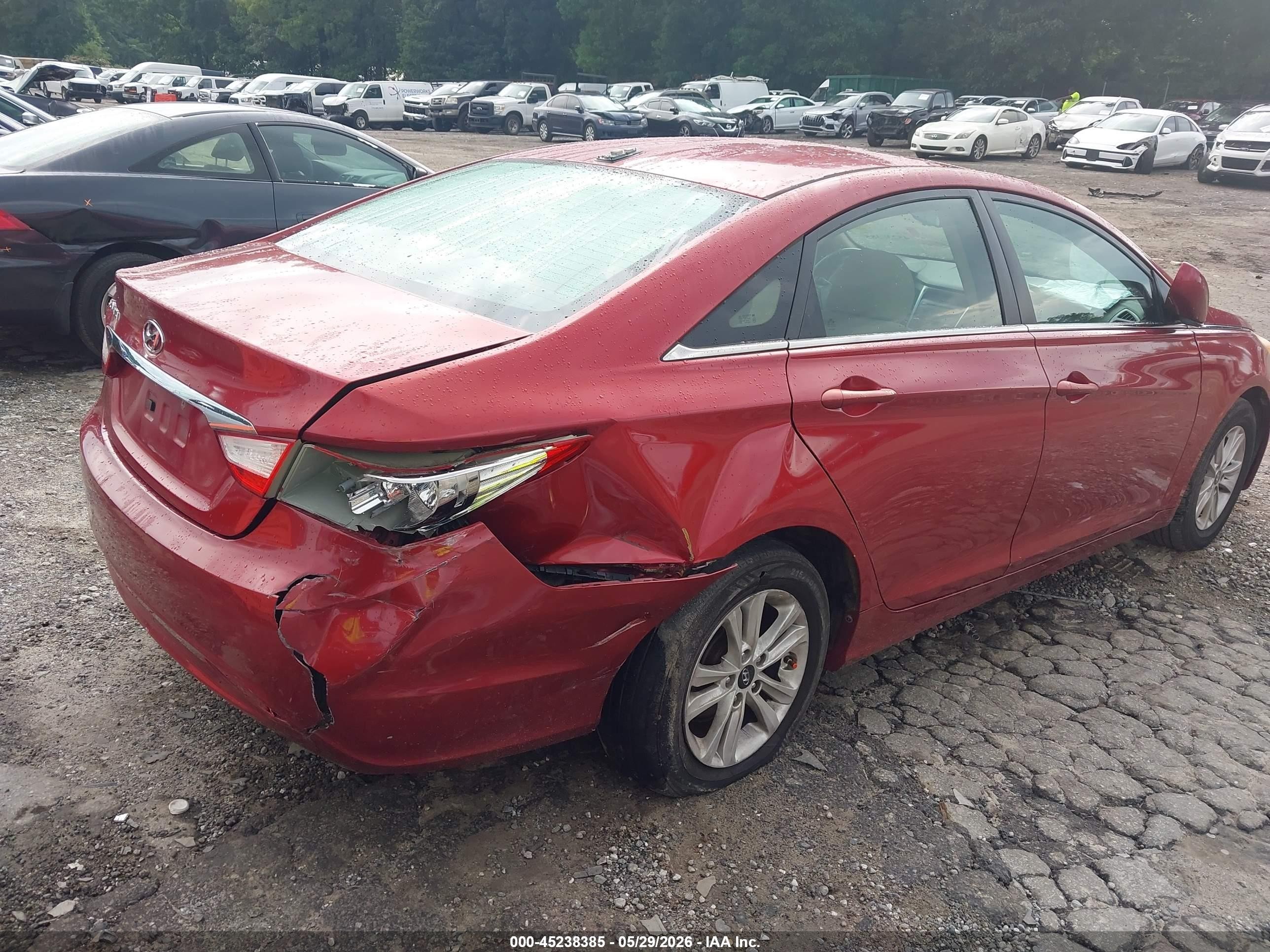 2013 Hyundai Sonata Gls Red vin: 5NPEB4AC4DH669672