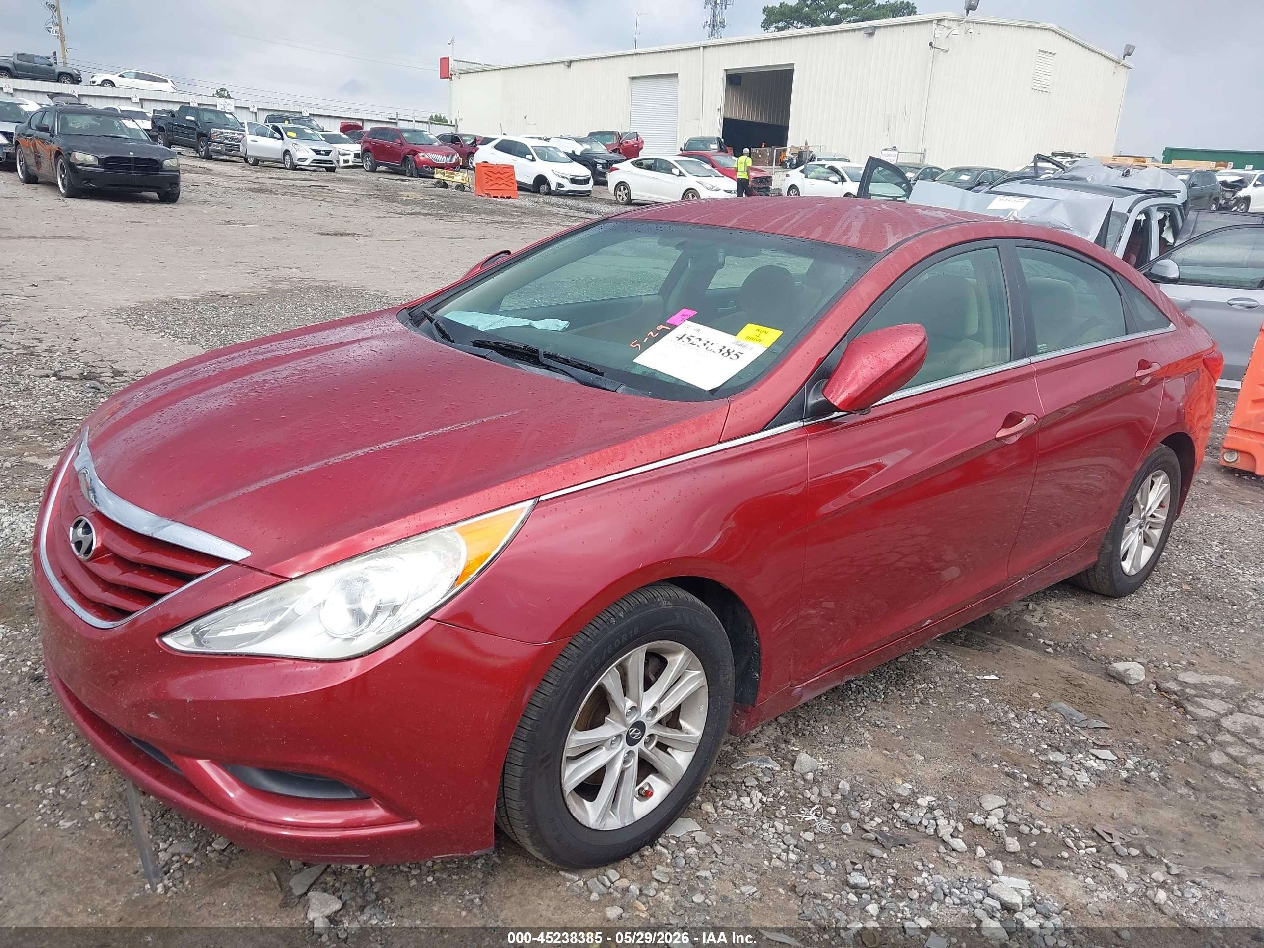 2013 Hyundai Sonata Gls Red vin: 5NPEB4AC4DH669672