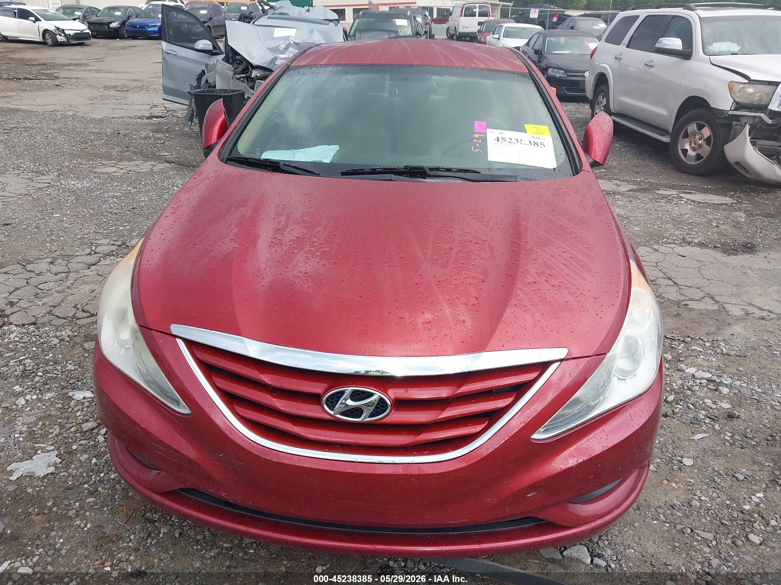 2013 Hyundai Sonata Gls Red vin: 5NPEB4AC4DH669672